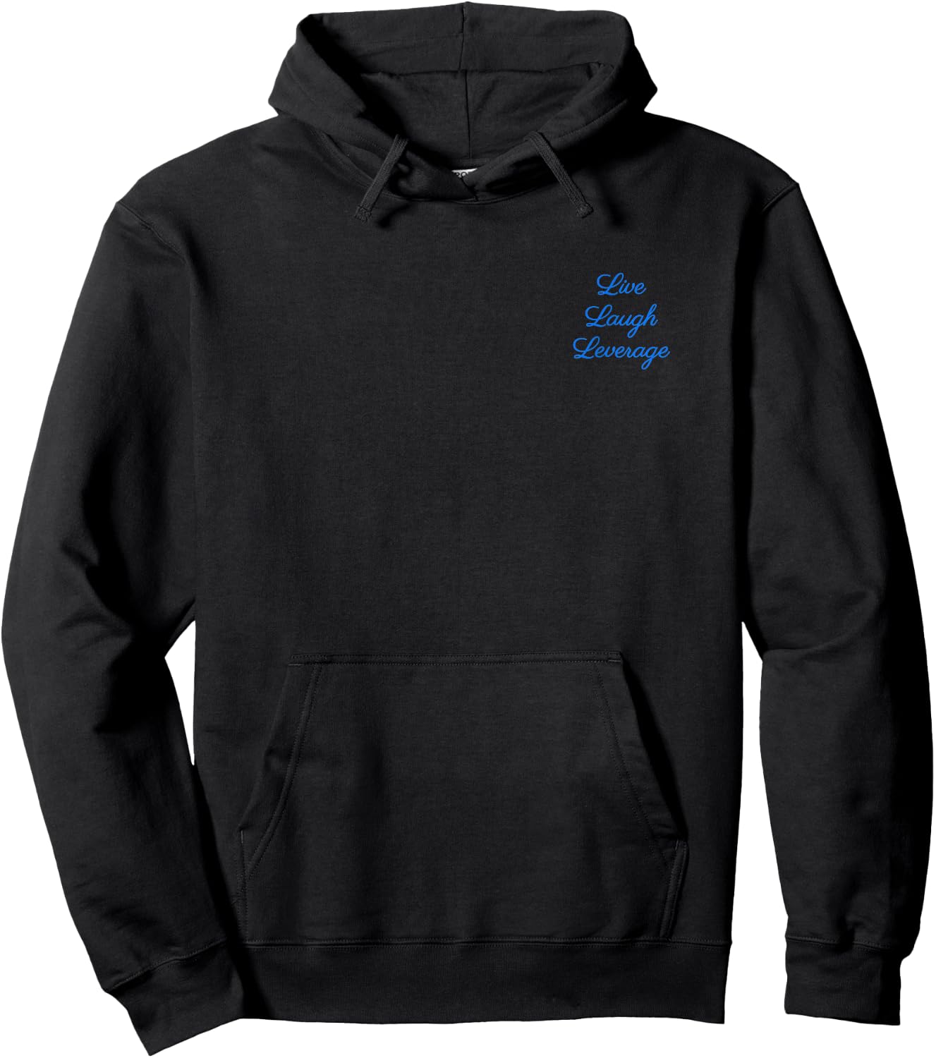 Live Laugh Leverage Finance Meme Funny DeFi Hoodie - Hoodie | Black