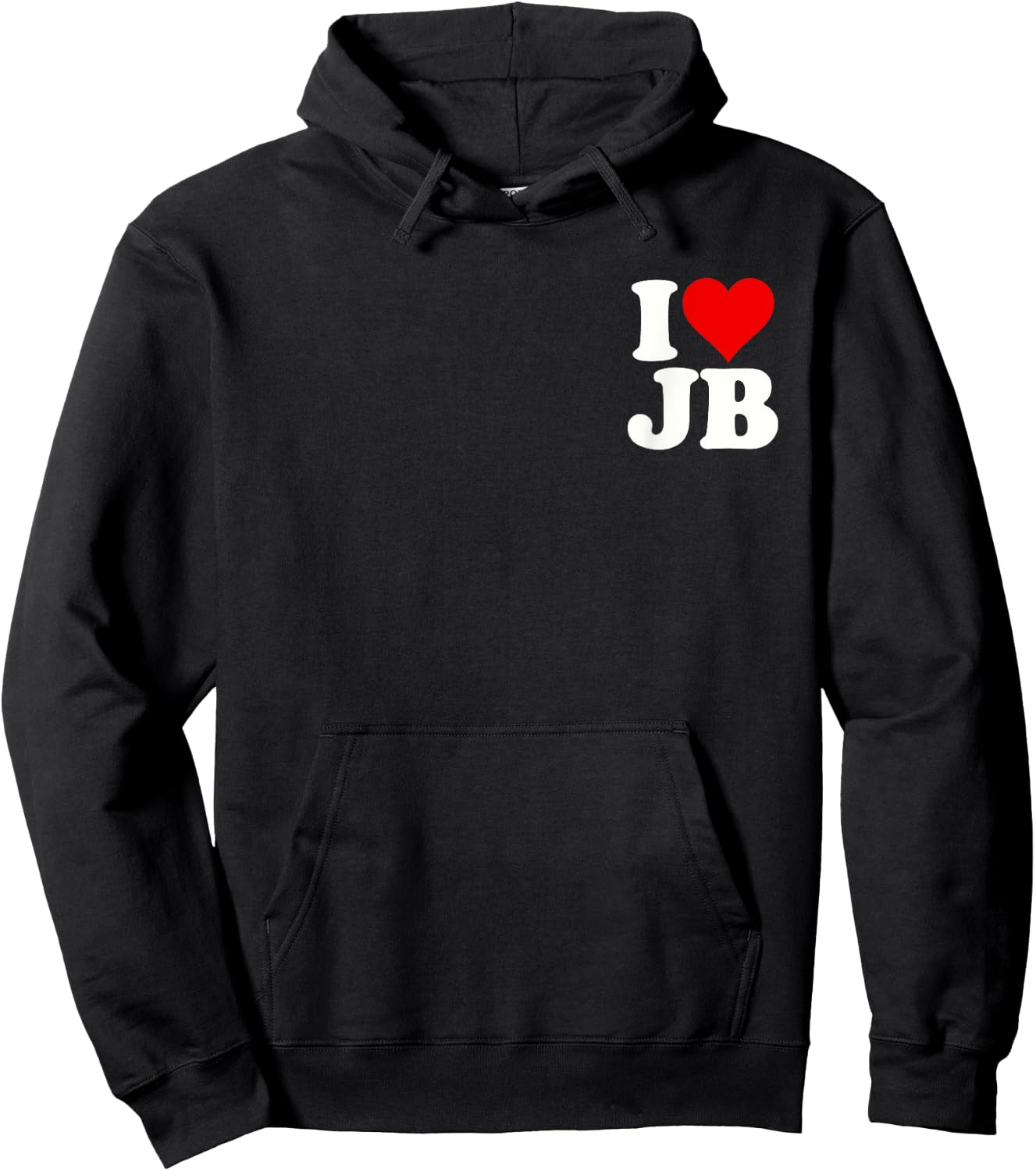 I Love Heart Jb J B J.b. Hoodie - Hoodie | Black