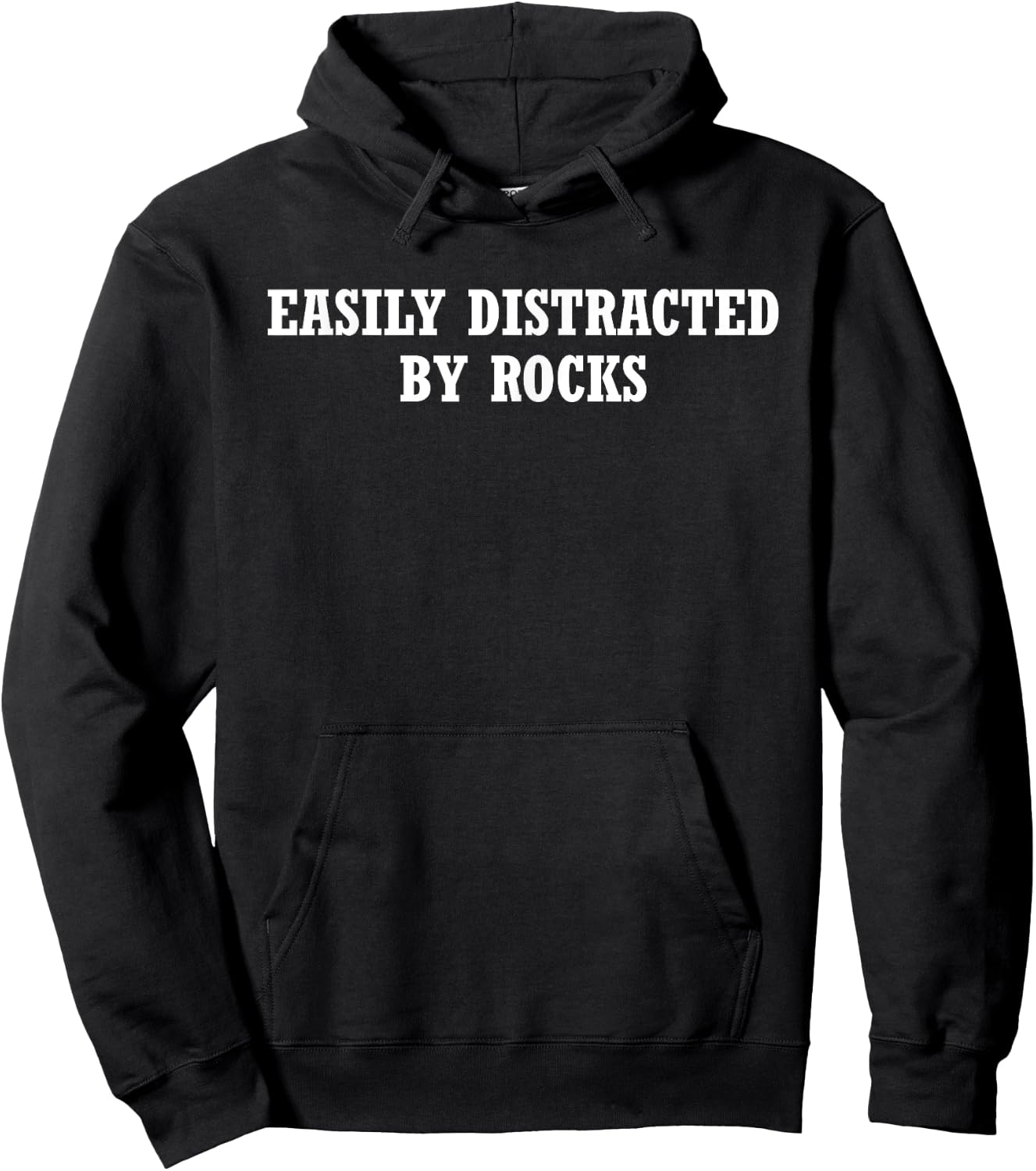 Easily Distracted by Rocks Funny Geology Climb Hoodie - Hoodie | Black