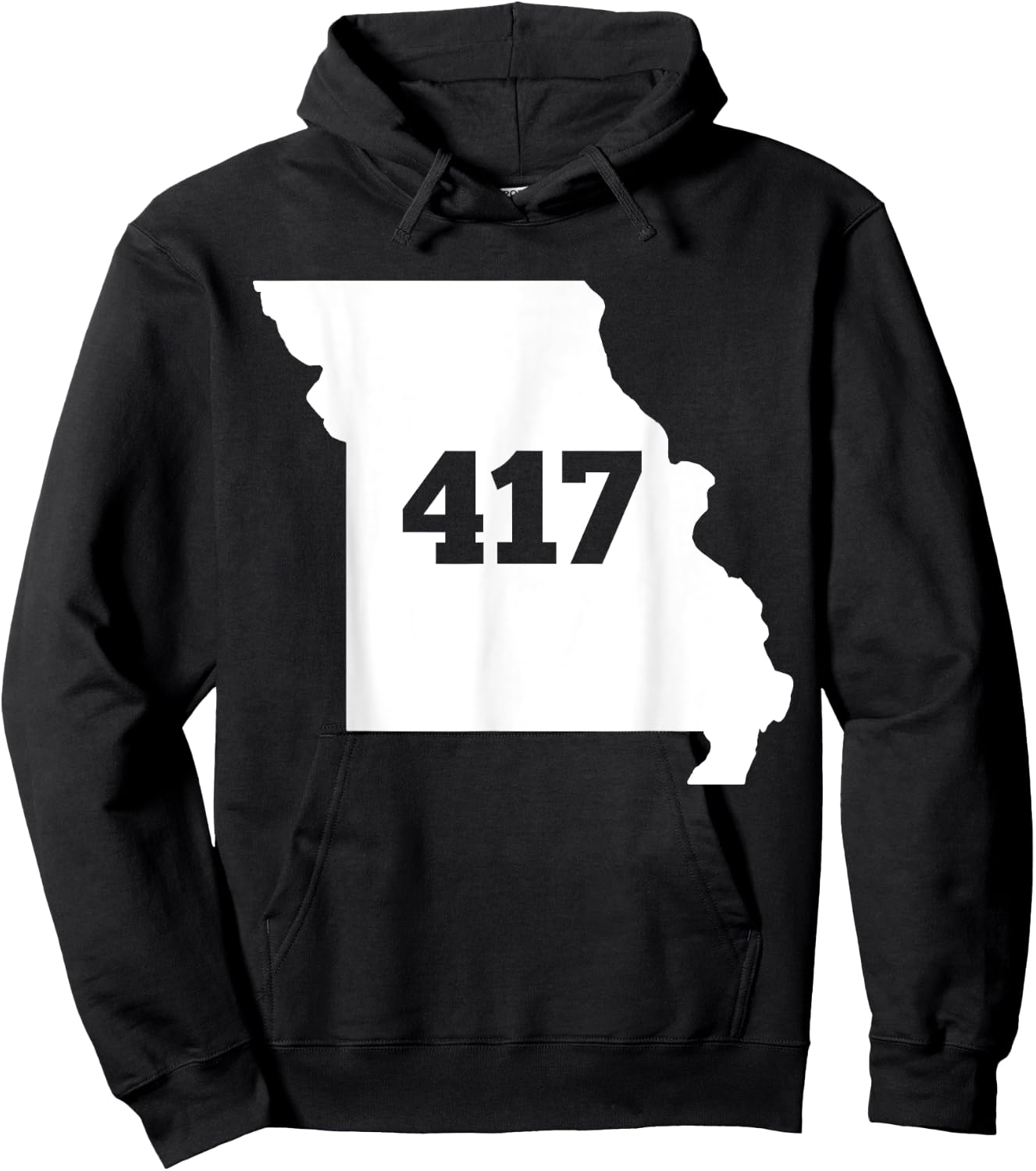 Missouri 417 Area Code Hoodie - Hoodie | Black