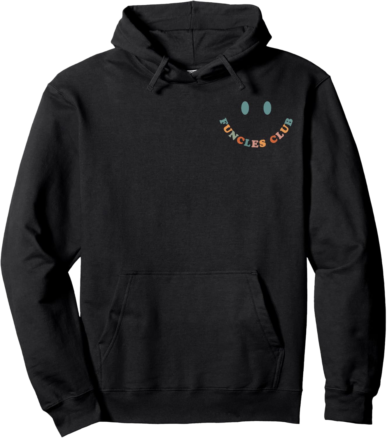 Retro Funcles Club, Funny Father's Day Gift Uncle Hoodie - Hoodie | Black