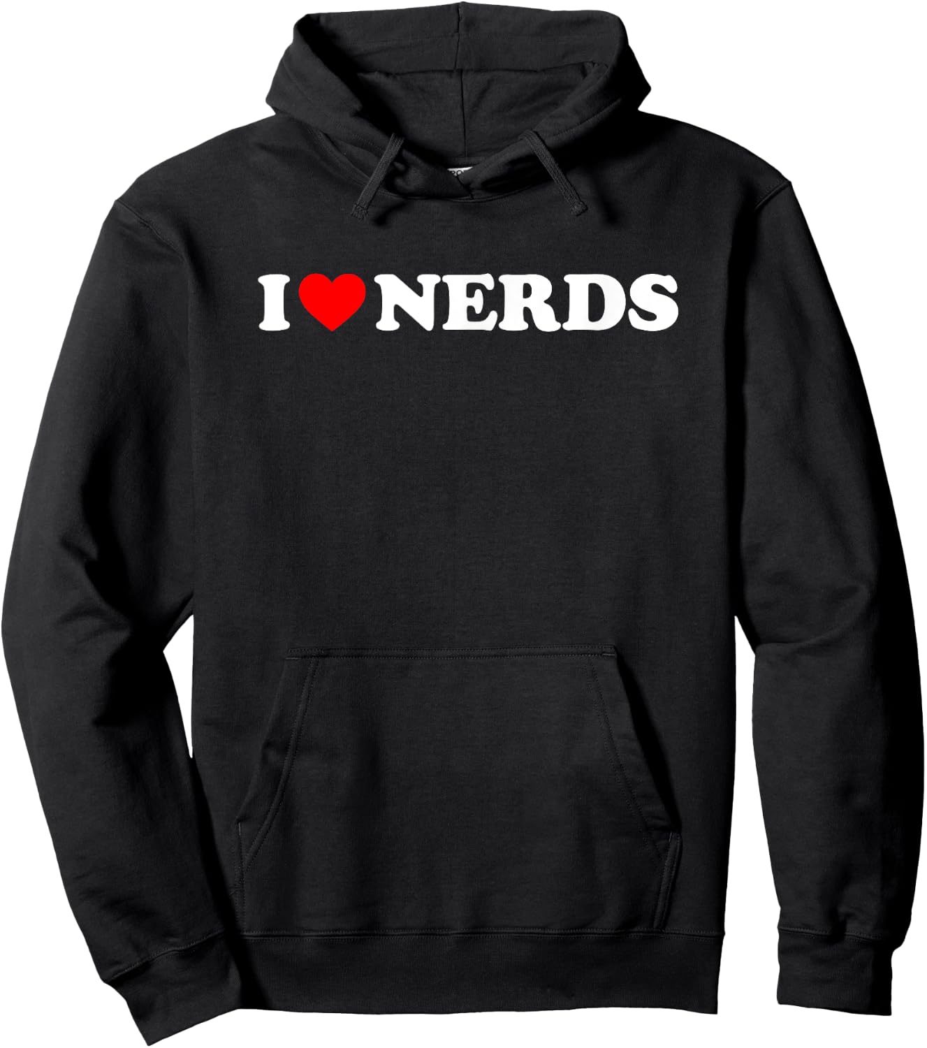 I Love Nerds Hoodie - Hoodie | Black
