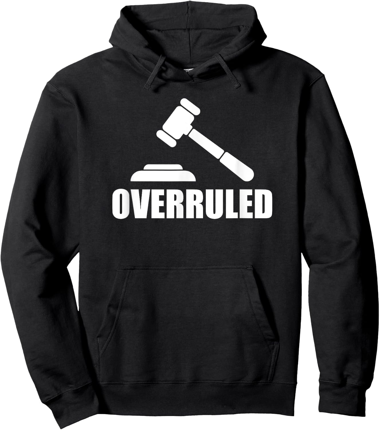 Overruled Judge and Gavel Hoodie - Hoodie | Black