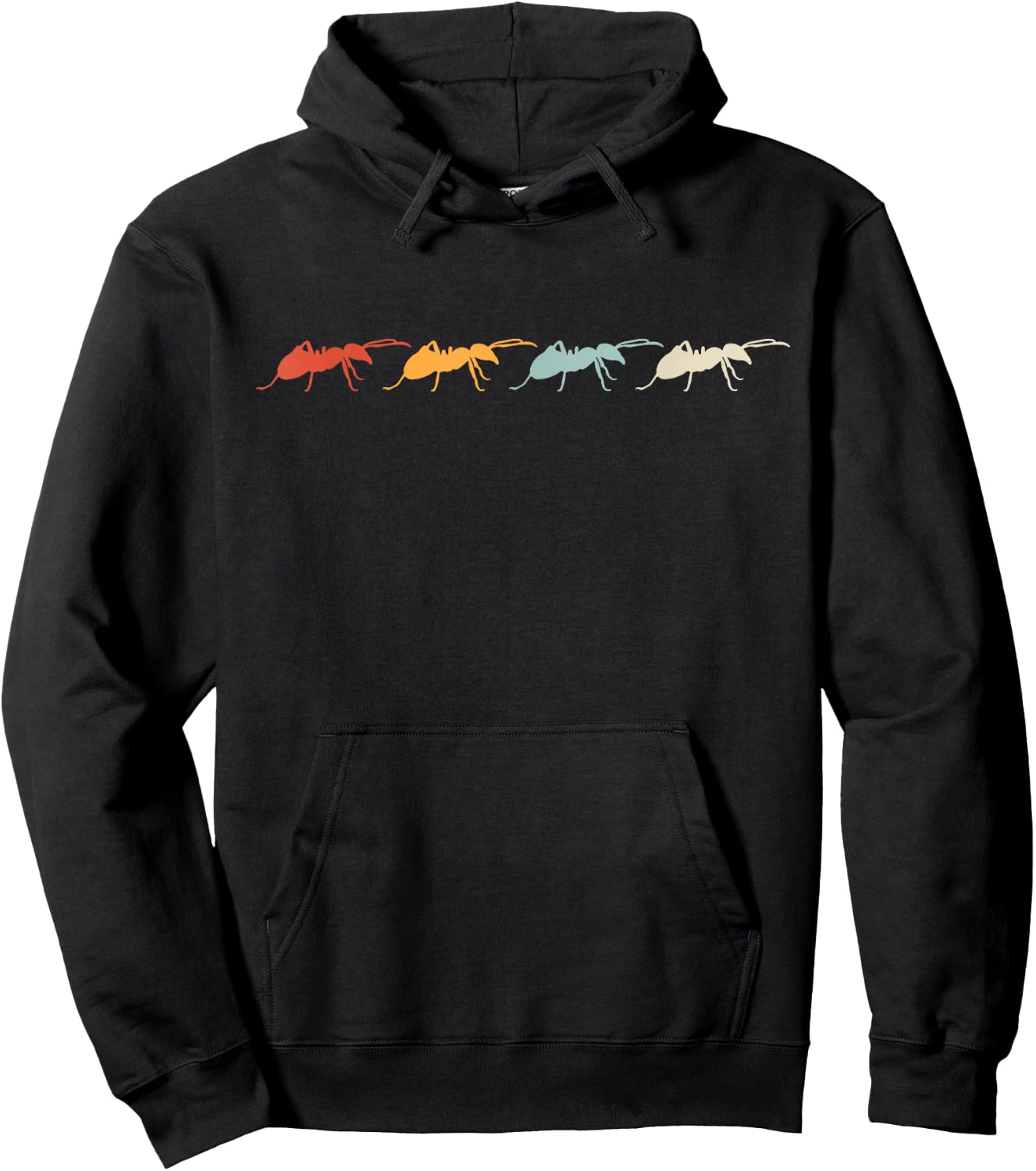 Ant Walk retro men vintage women Ants Insects Ant keeping Hoodie - Hoodie | Black