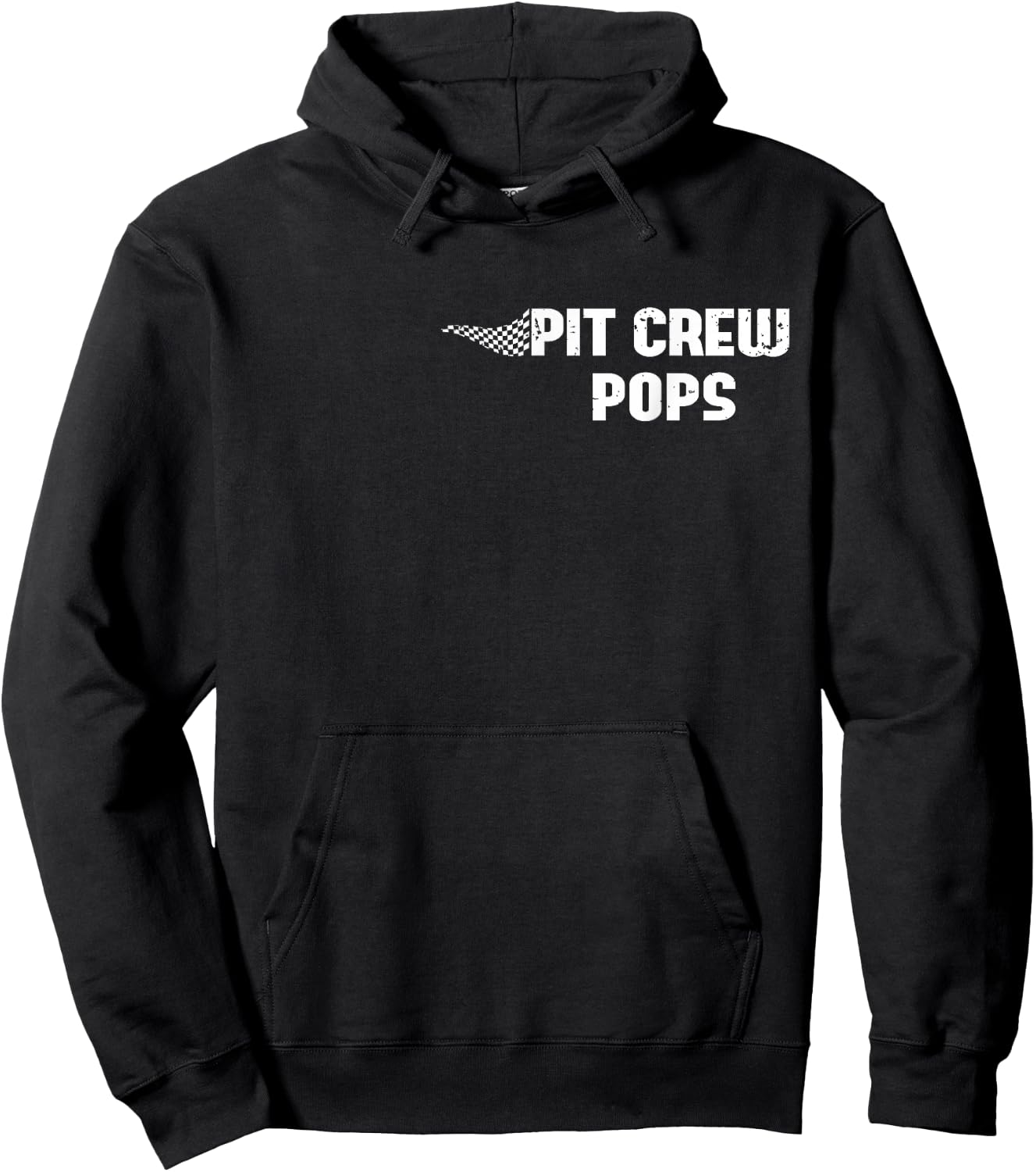 Pit Crew Pops Racing Car Family Matching Birthday Party Hoodie - Hoodie | Black