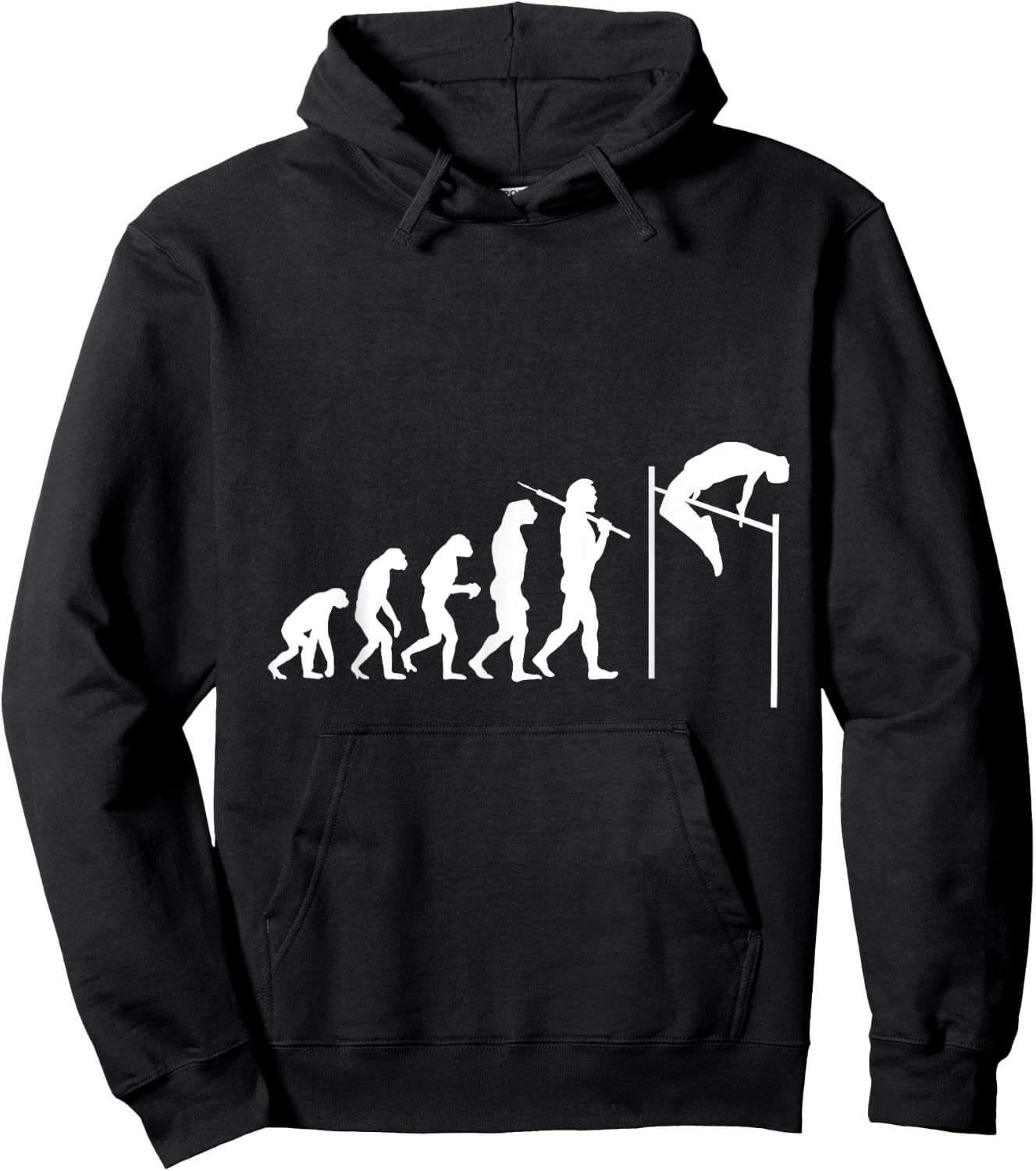 Funny Evolution High Jump Athletics Hoodie - Hoodie | Black