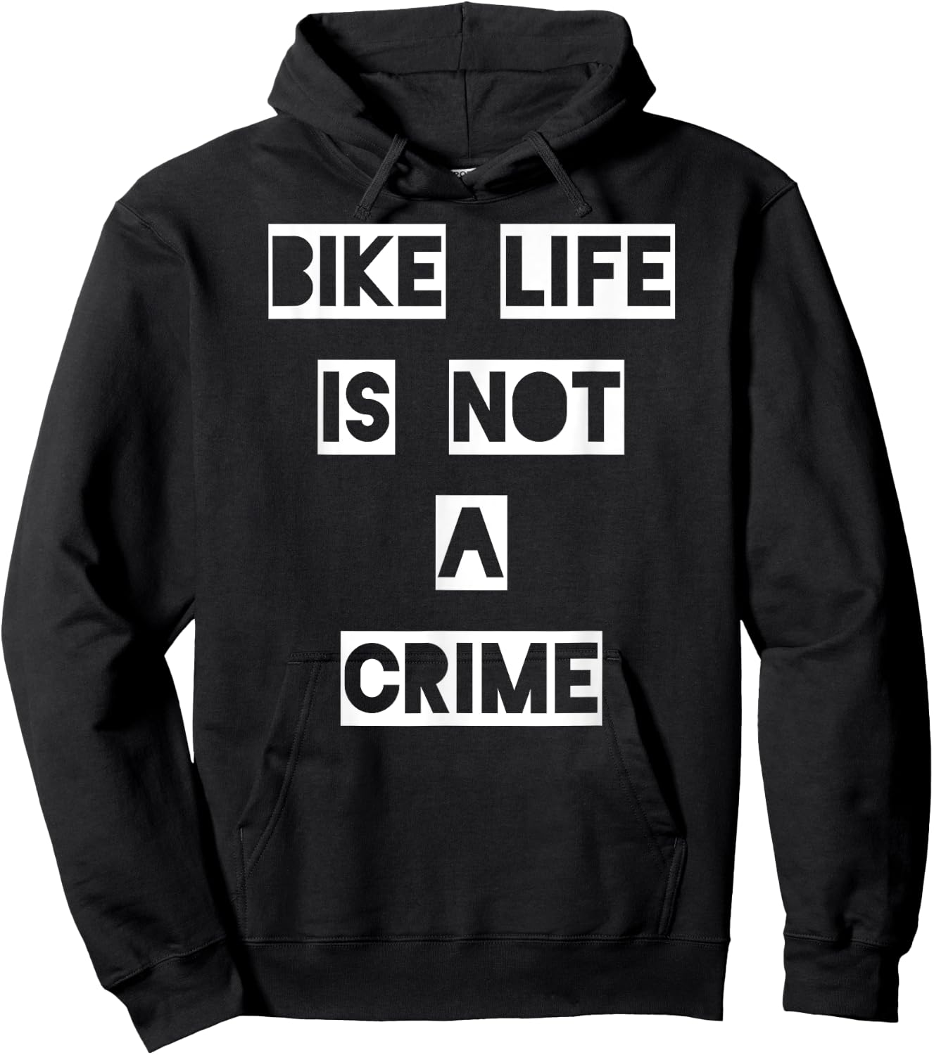 Bike Life Is Not a Crime Hoodie - Hoodie | Black