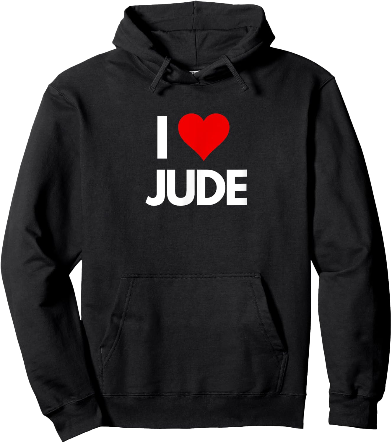 I Love Jude I Heart Jude Funny Hoodie - Hoodie | Black