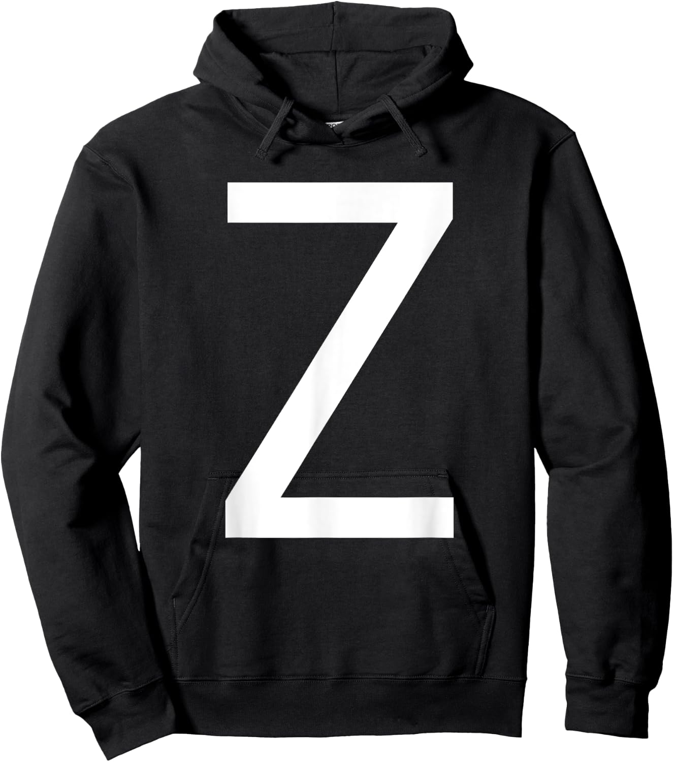 Capital Letter Z Monogram Poppins Font Initial Alphabet Hoodie - Hoodie | Black