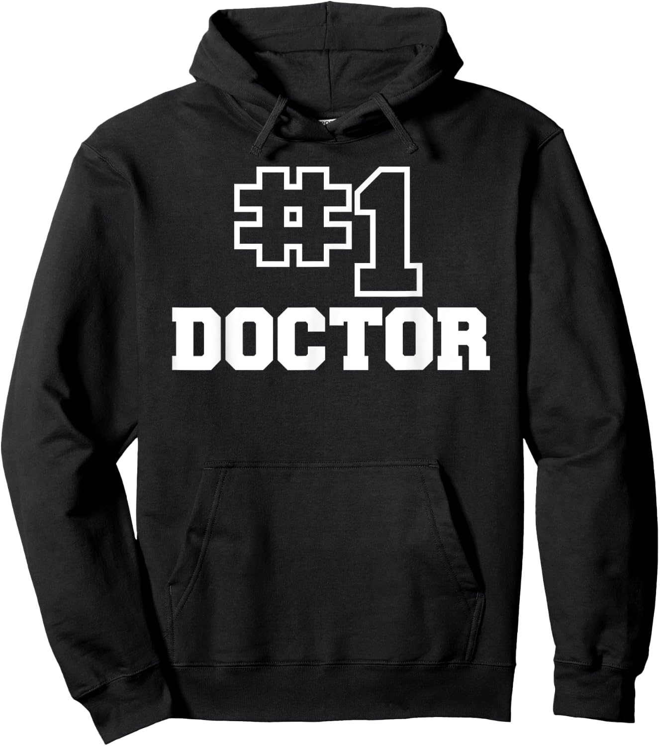 Number One Doctor No. 1 Best Medical Worker #1 Hoodie - Hoodie | Black