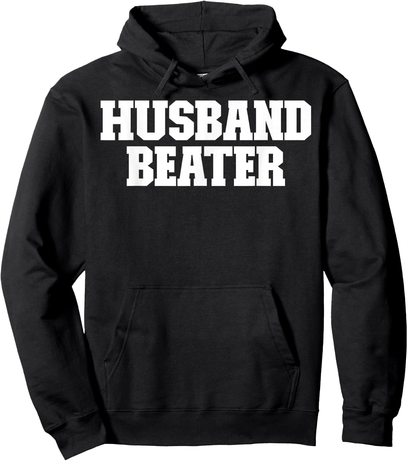 Husband Beater Funny Hoodie - Hoodie | Black