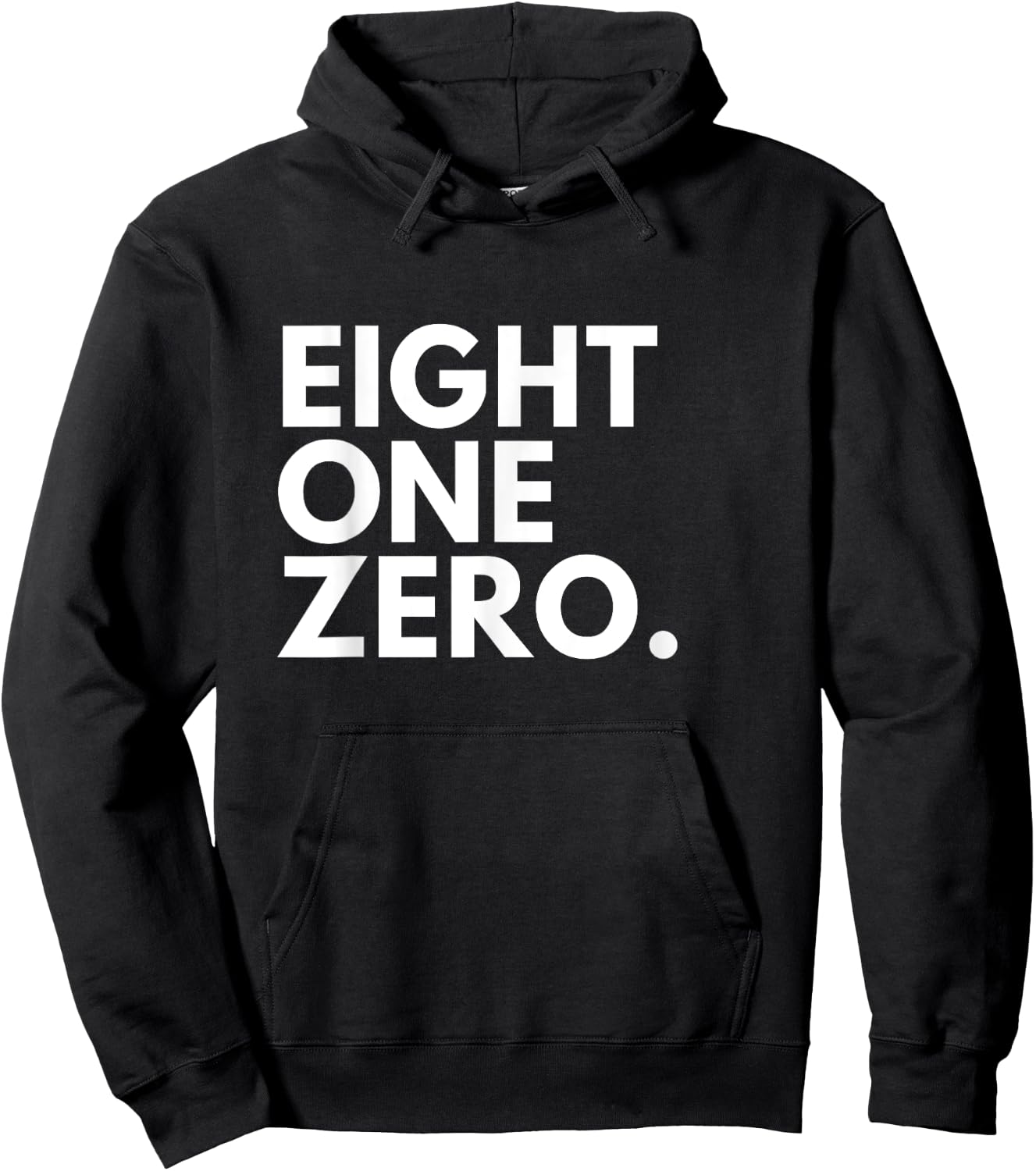 EIGHT ONE ZERO Area Code 810 Flint MI Michigan USA Hoodie - Hoodie | Black