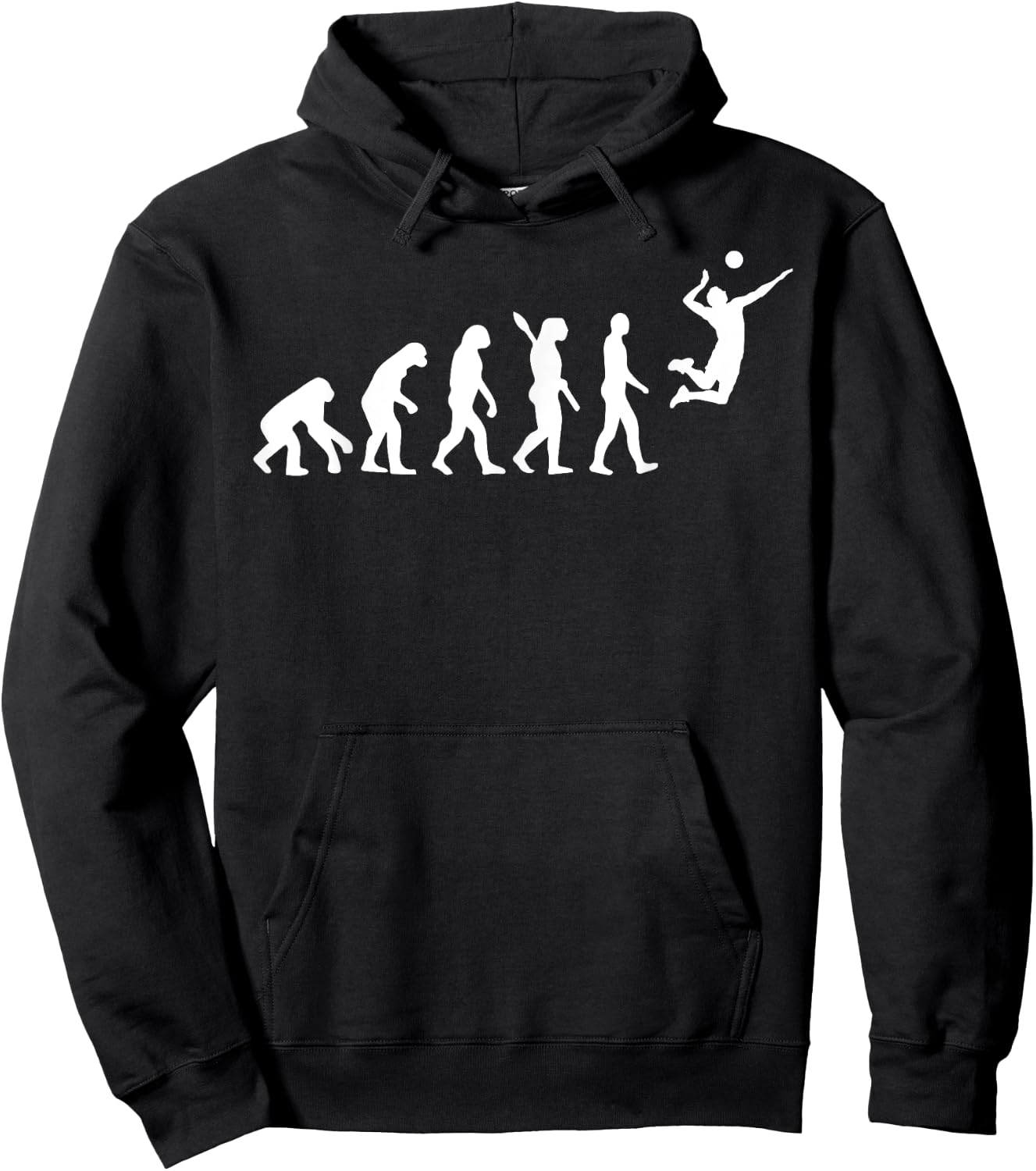 Funny Volleyball Design Women Ball Sports Athletes Hoodie - Hoodie | Black