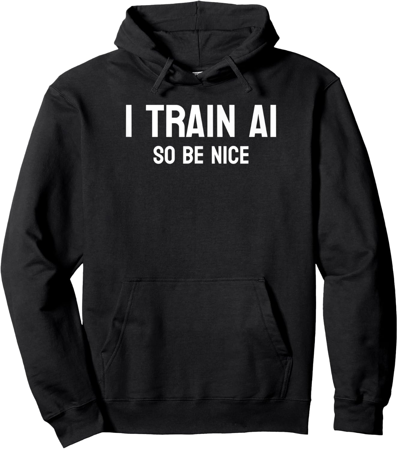 Funny and Minimalist AI Trainer Hoodie - Hoodie | Black