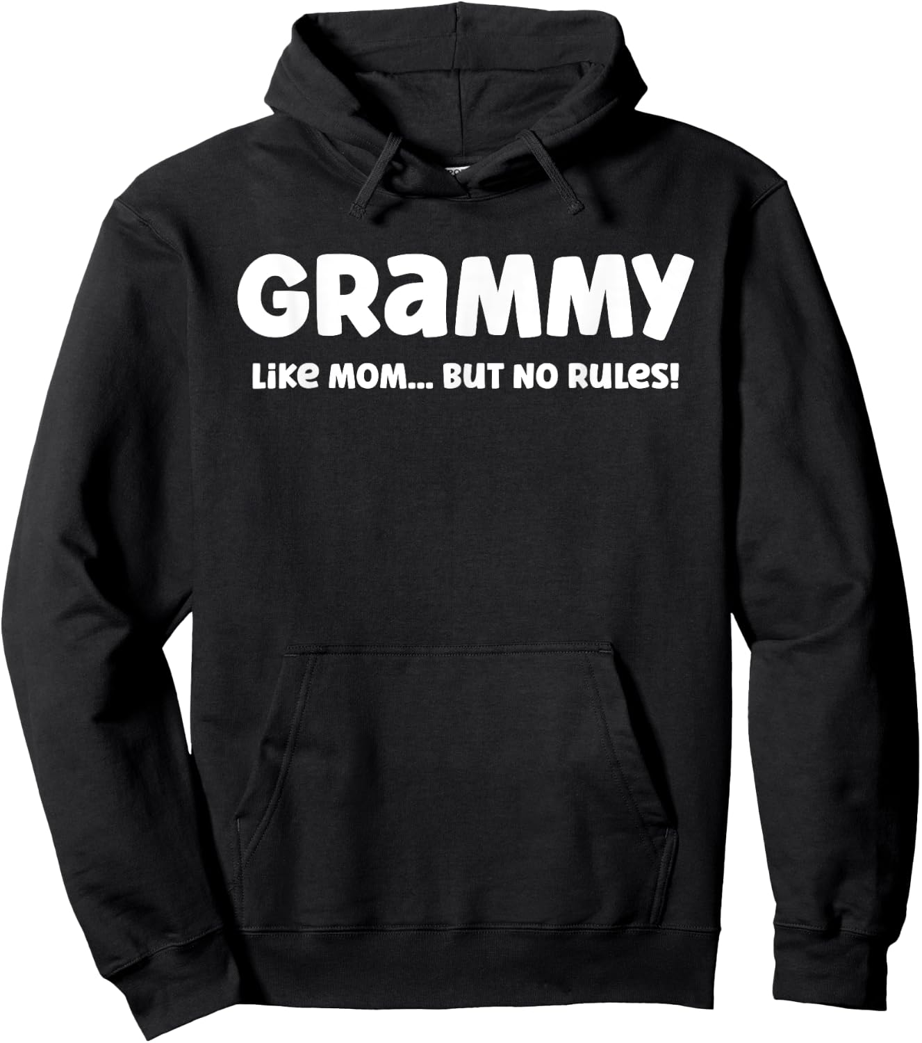 Grammy Like Mom But No Rules Cute Funny First Time Grammy Hoodie - Hoodie | Black