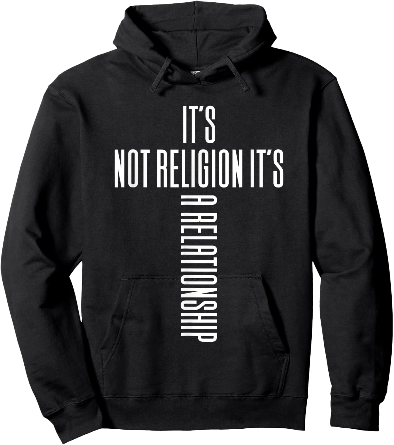 It's Not Religion It's A Relationship - Religious Clothing Hoodie - Hoodie | Black