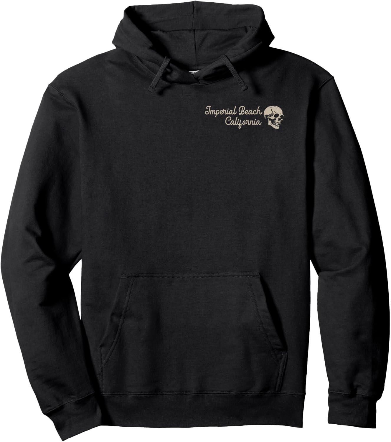 Imperial Beach California CA Retro Surfer Front & Back Hoodie - Hoodie | Black