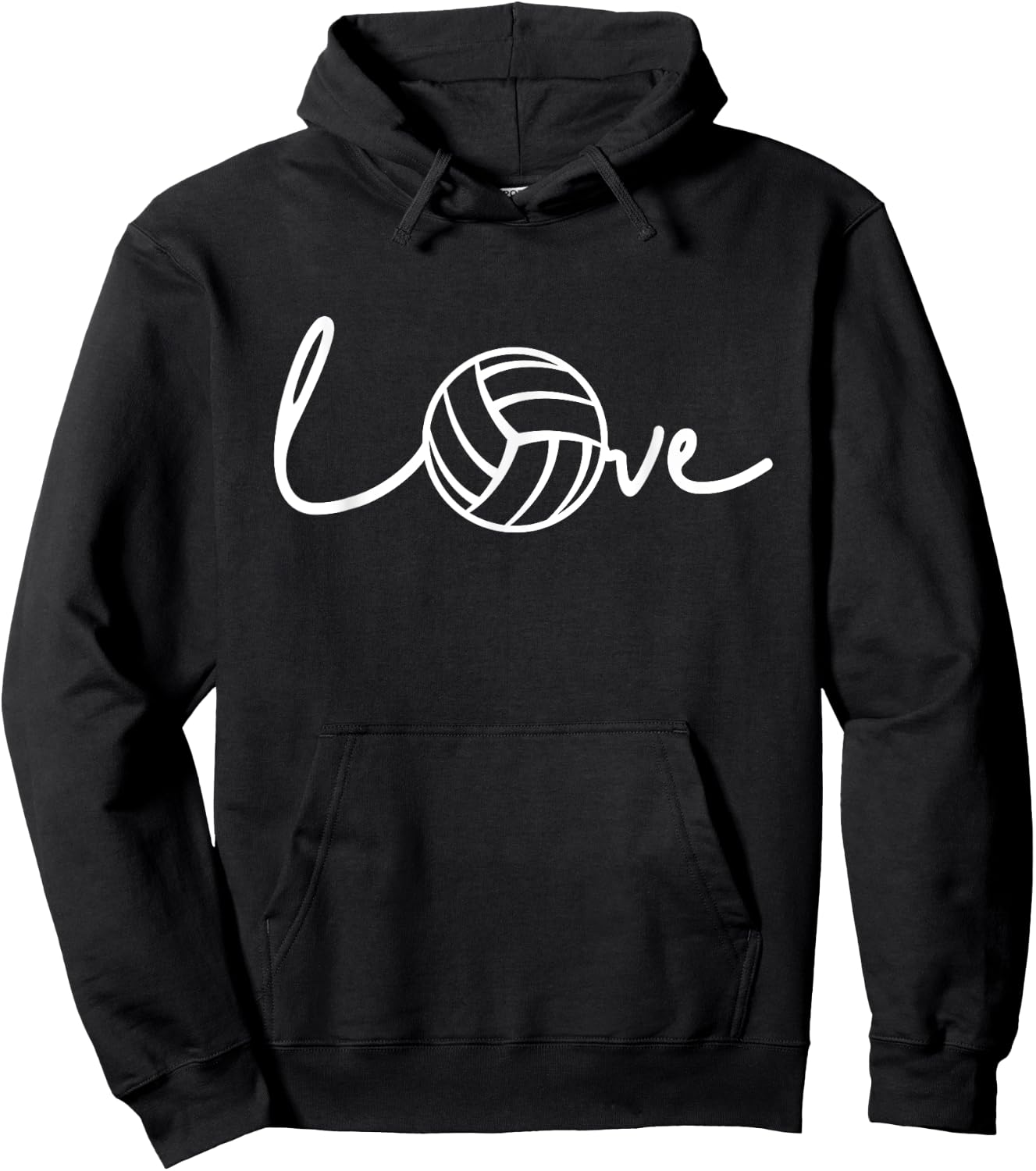 Love Volleyball Design For Players and Coaches on Gameday Hoodie - Hoodie | Black