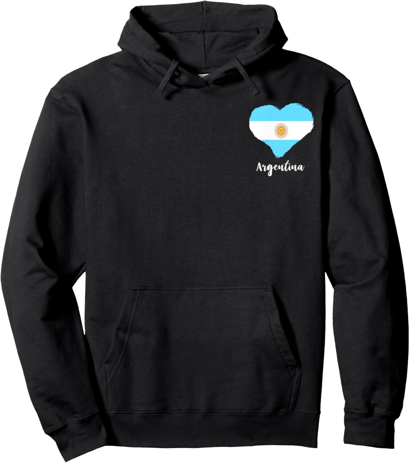 Argentina Heart Argentina Flag Sun Of May Argentinian Pride Hoodie - Hoodie | Black