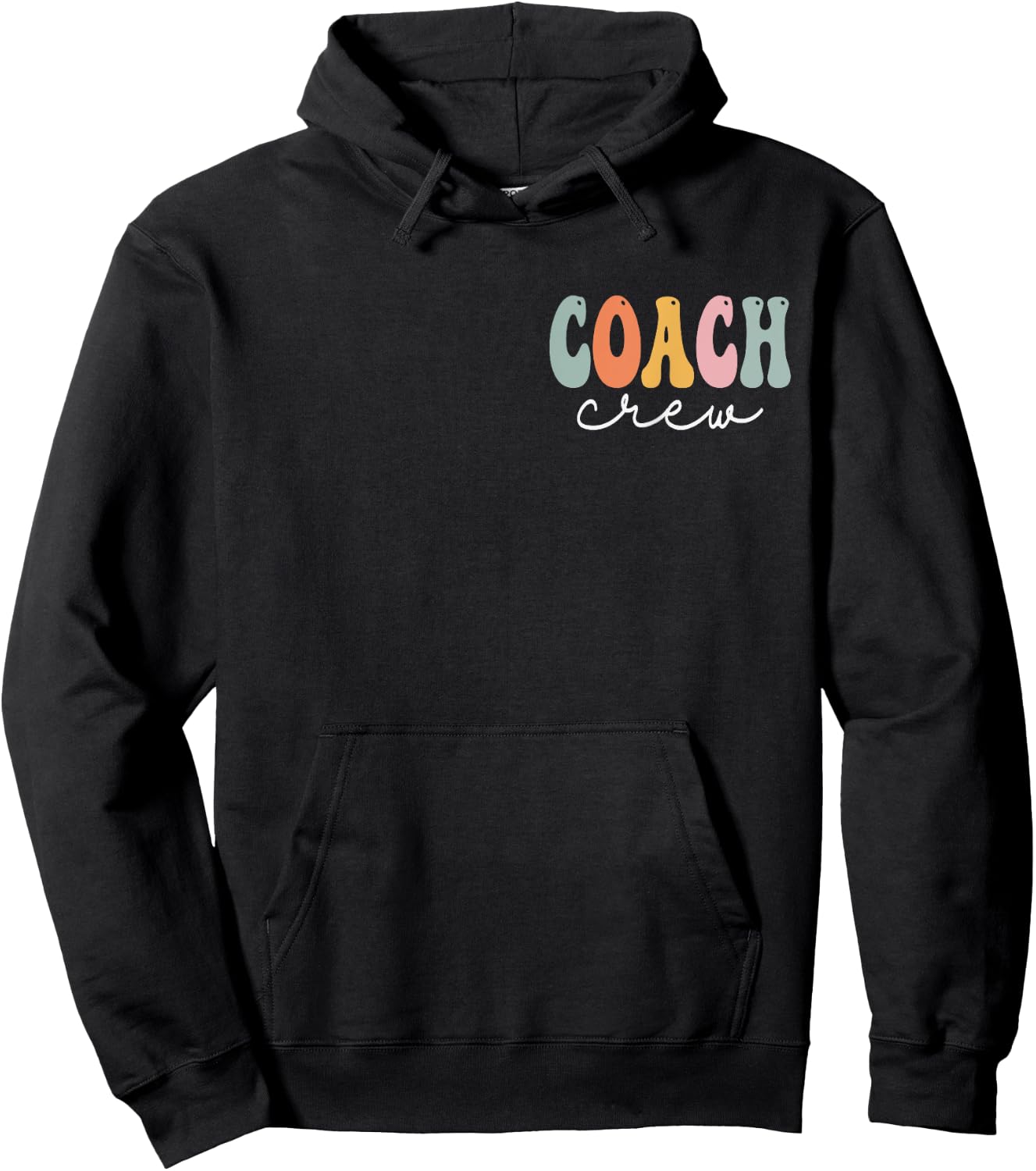 Coach Crew Groovy Vintage Women Happy First Day Of School Hoodie - Hoodie | Black