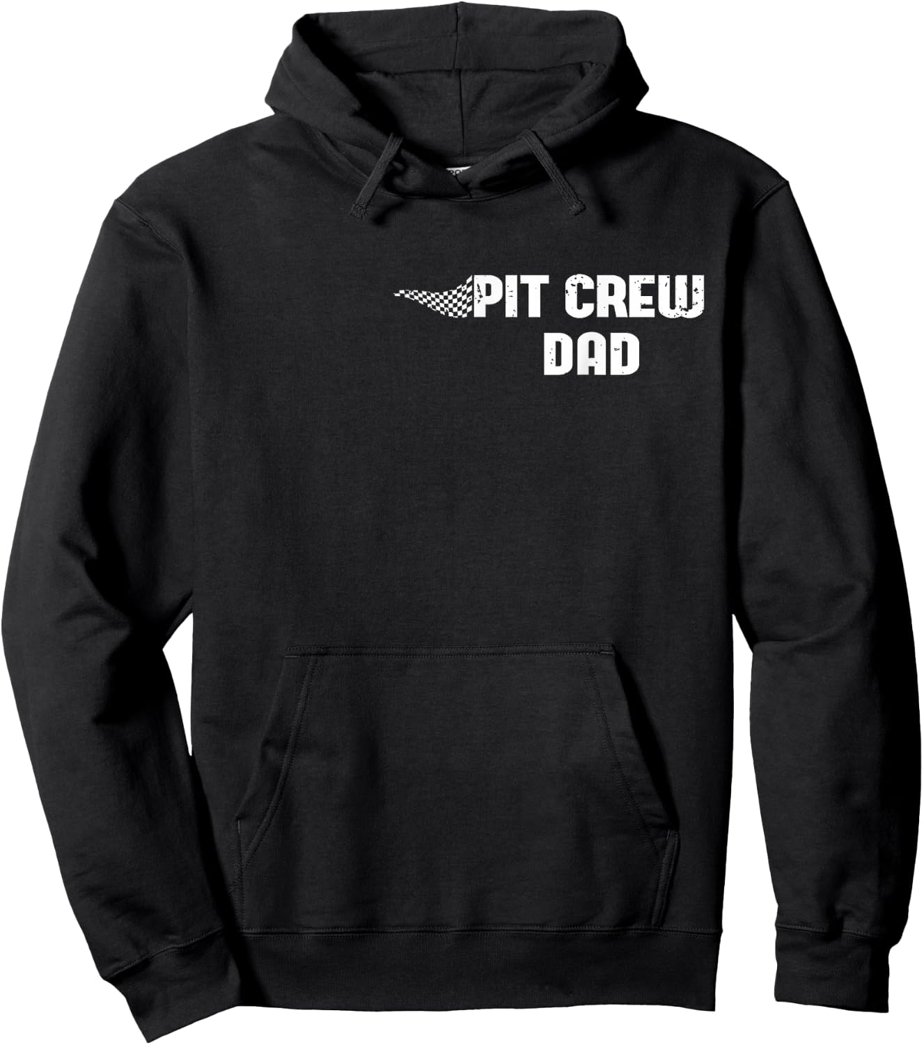 Pit Crew Dad Racing Car Family Matching Birthday Party Hoodie - Hoodie | Black