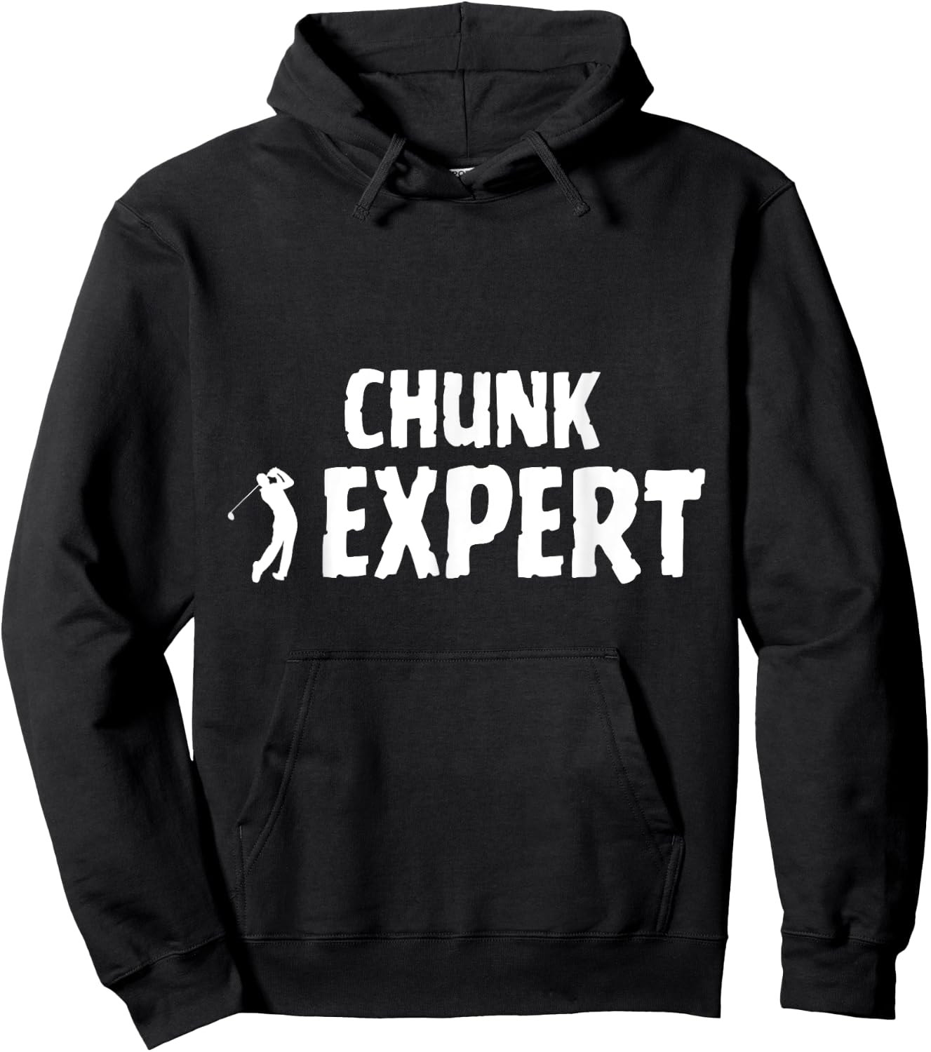 Golf Golfing Terminology Chunk Shot Swing Expert Hoodie - Hoodie | Black
