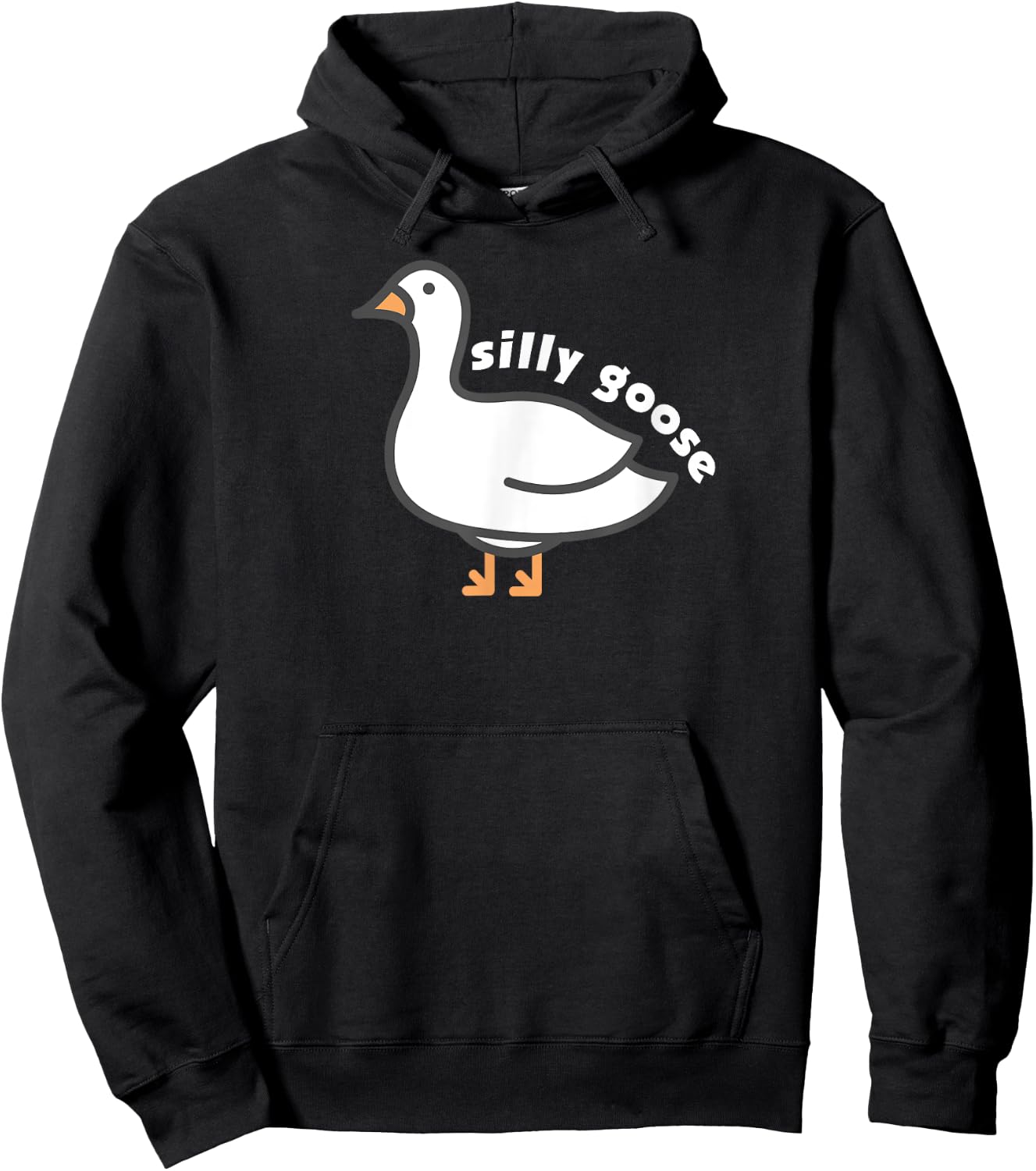 Silly Goose university funny meme joke apparel Trendy jumper Hoodie - Hoodie | Black