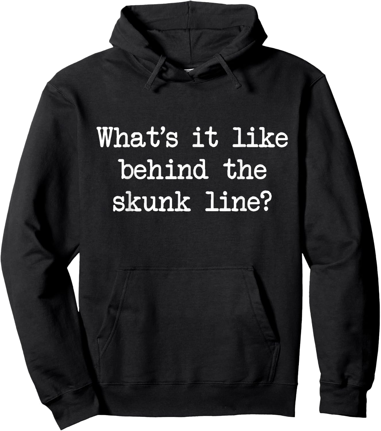 What's It Like Behind The Skunk Line Funny Cribbage Game Hoodie - Hoodie | Black