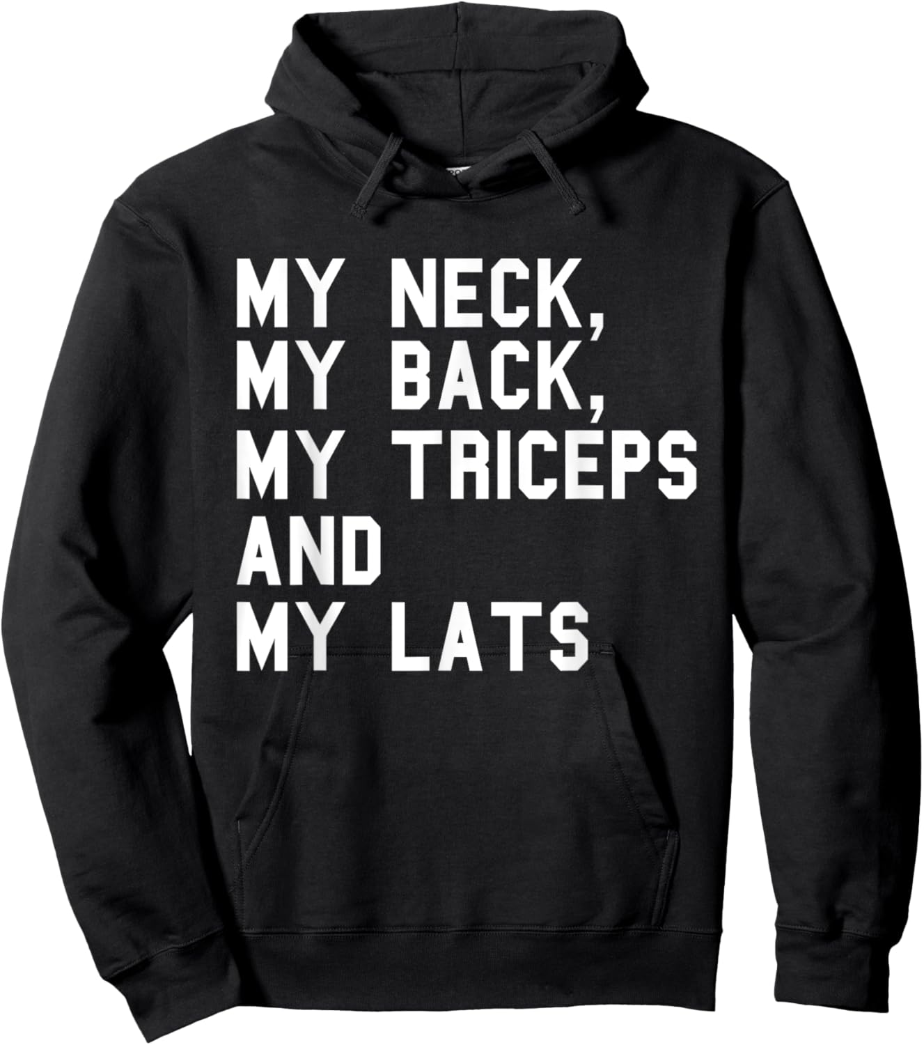 My Neck My Back Fitness Funny Gym Work-out Weight-lifting Hoodie - Hoodie | Black