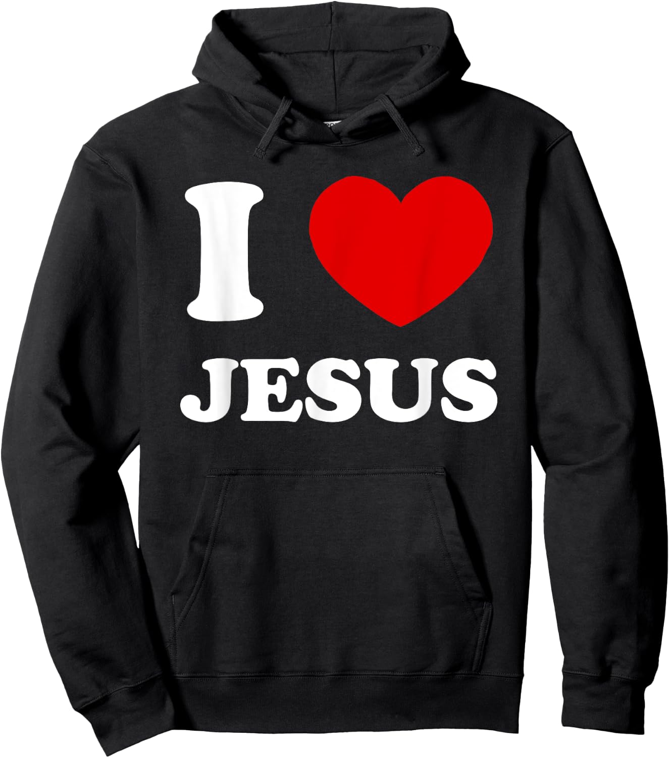 I Love Jesus I Heart Jesus Funny Jesus Hoodie - Hoodie | Black