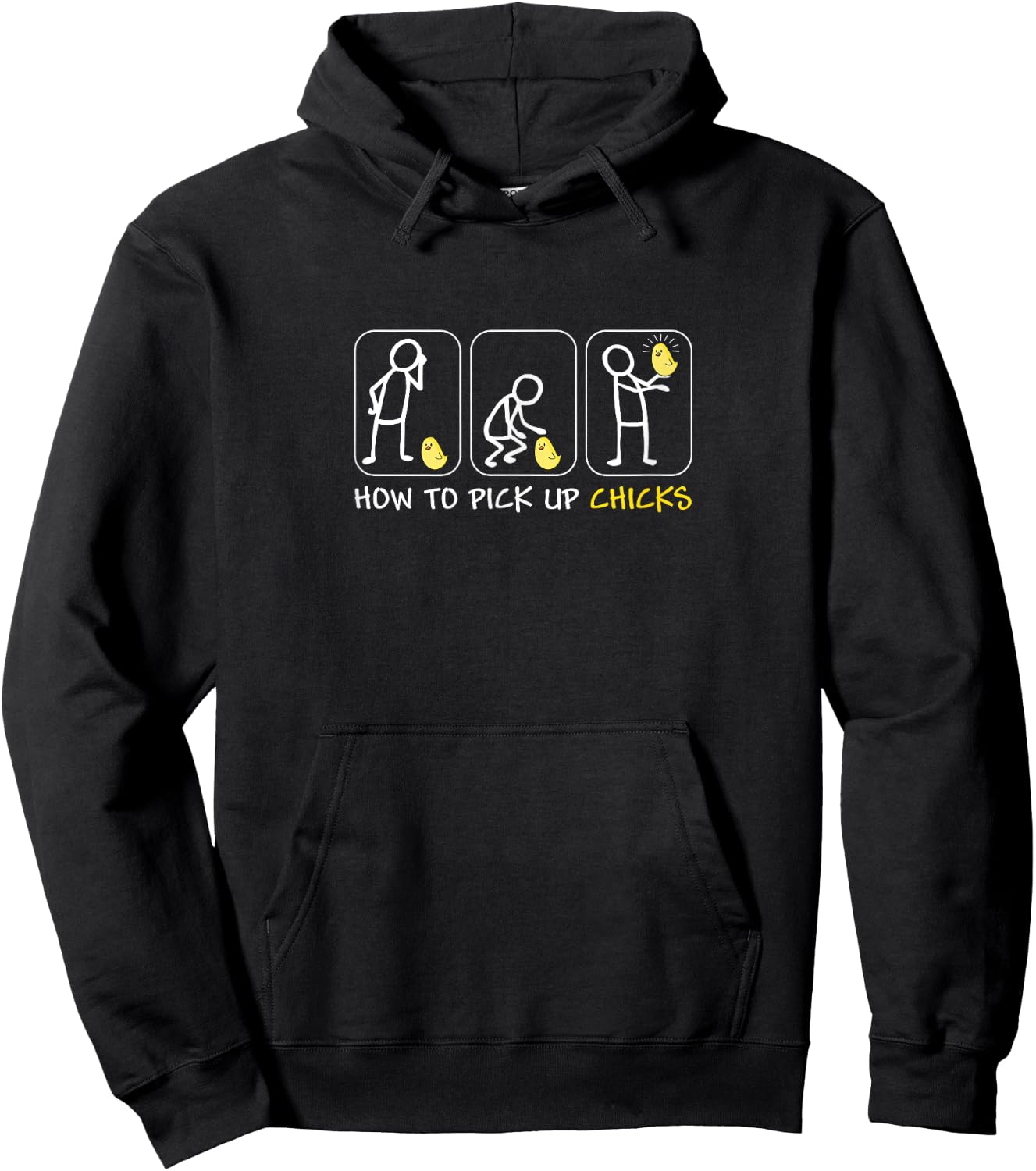 How To Pick Up Chicks Hoodie - Hoodie | Black