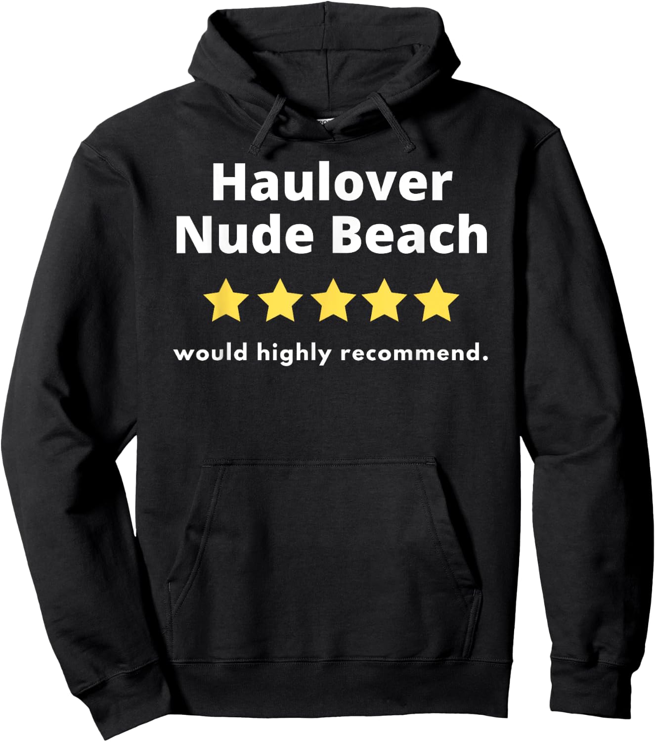 Haulover Nude Beach - Would Highly Recommend Five Stars Hoodie - Hoodie | Black