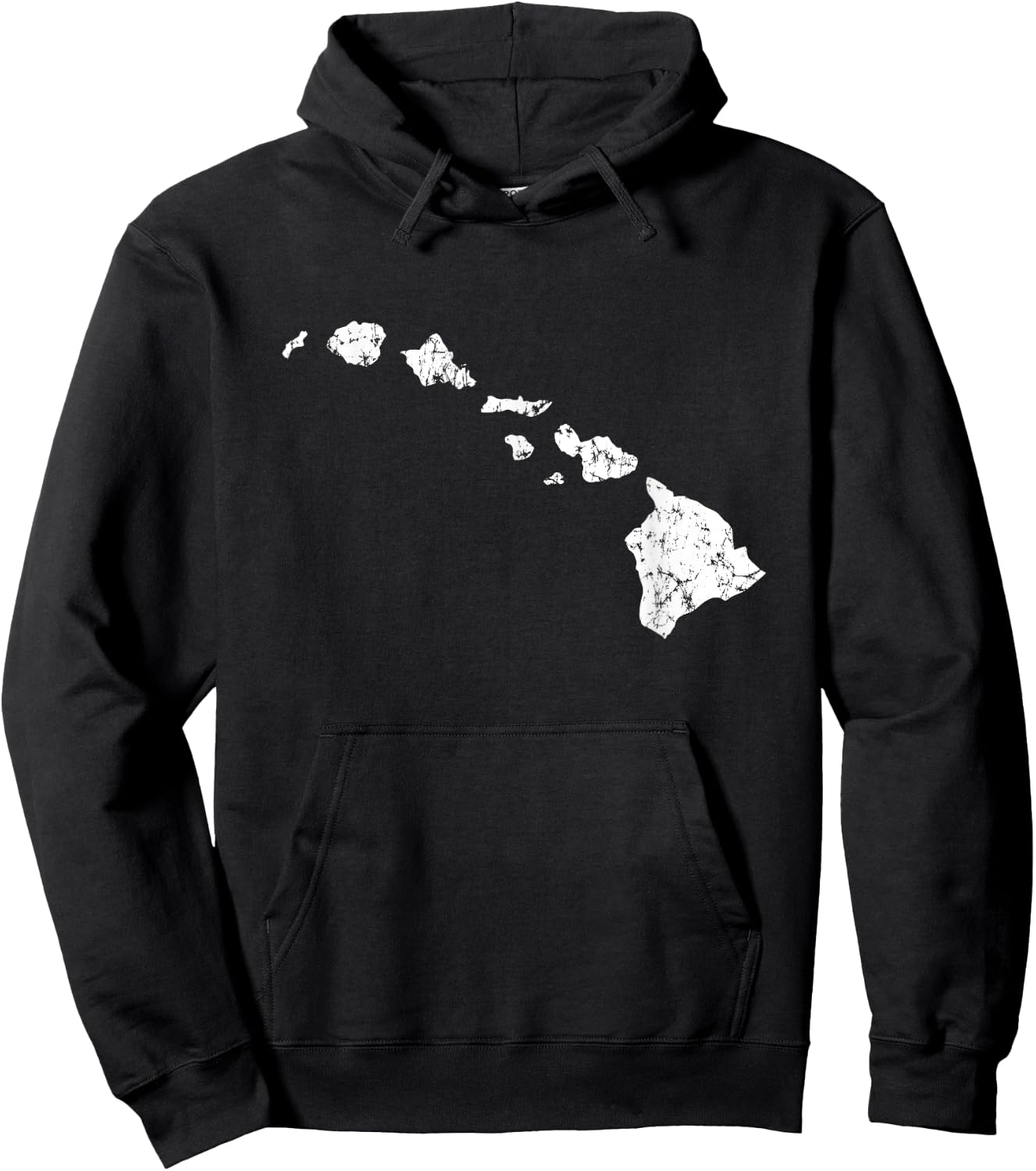 Hawaii Vintage Style Hawaiian Island Chain Hoodie - Hoodie | Black