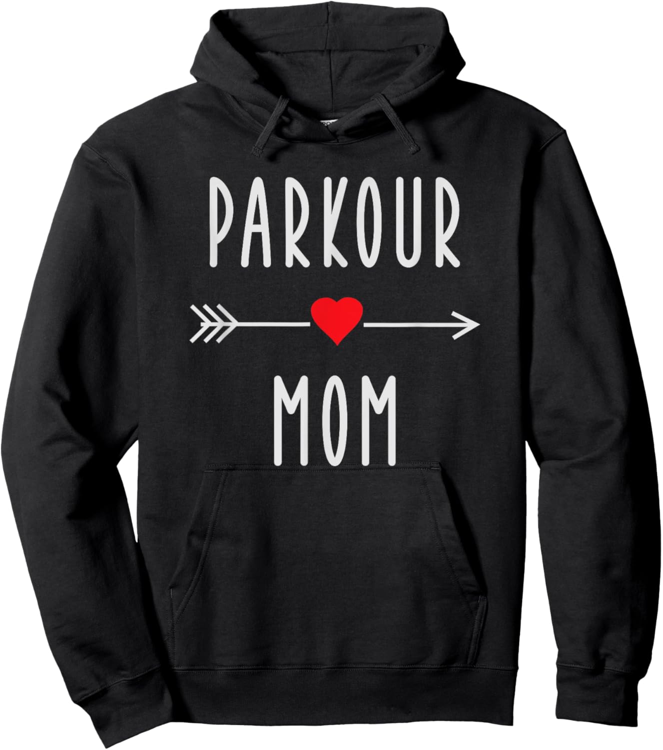 Parkour Mom Funny Freerunning Mom Gift Runner Running Mama Hoodie - Hoodie | Black
