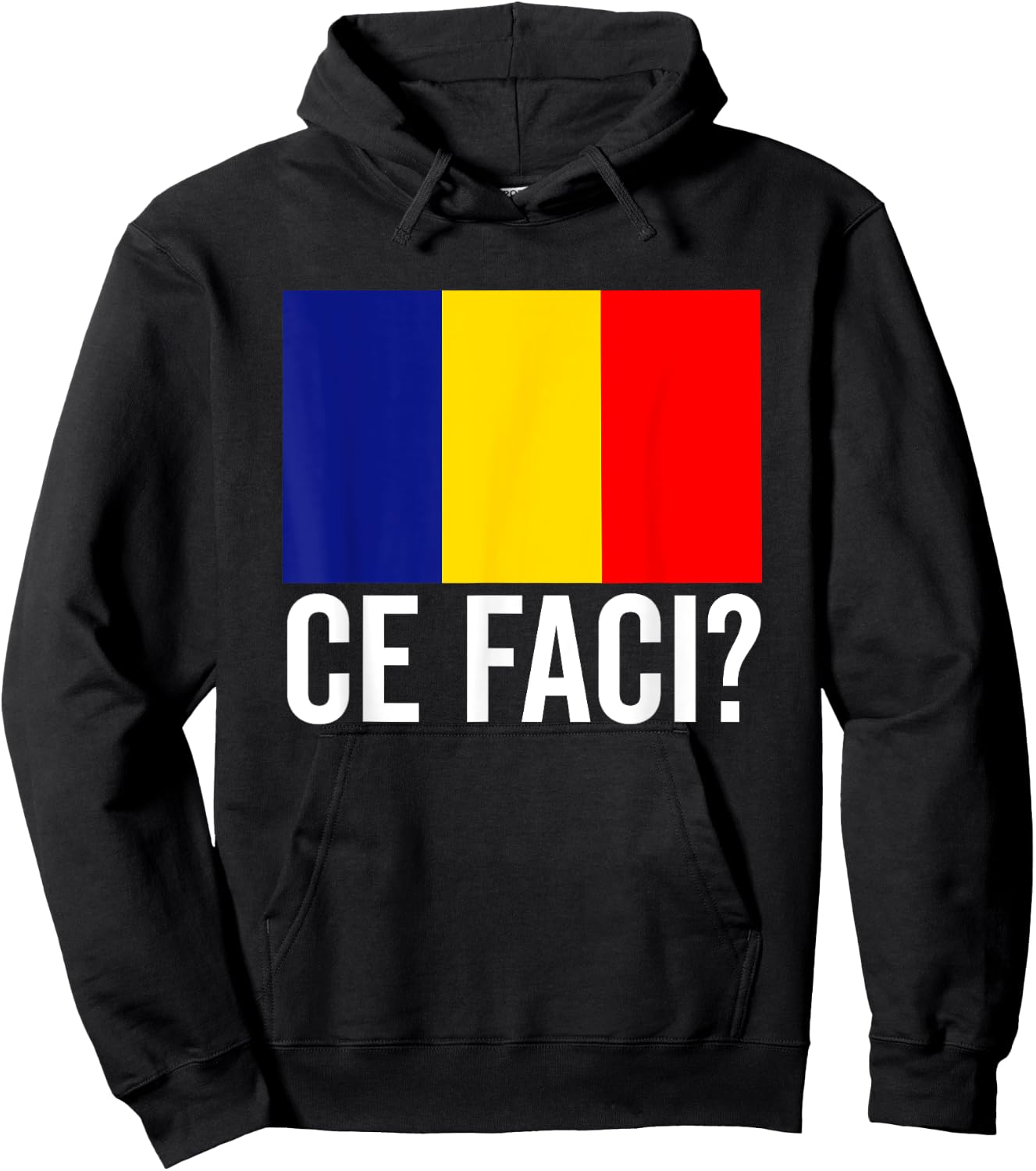 Romanian Flag Map Women KidsRomania Souvenir Ce Faci Hoodie - Hoodie | Black