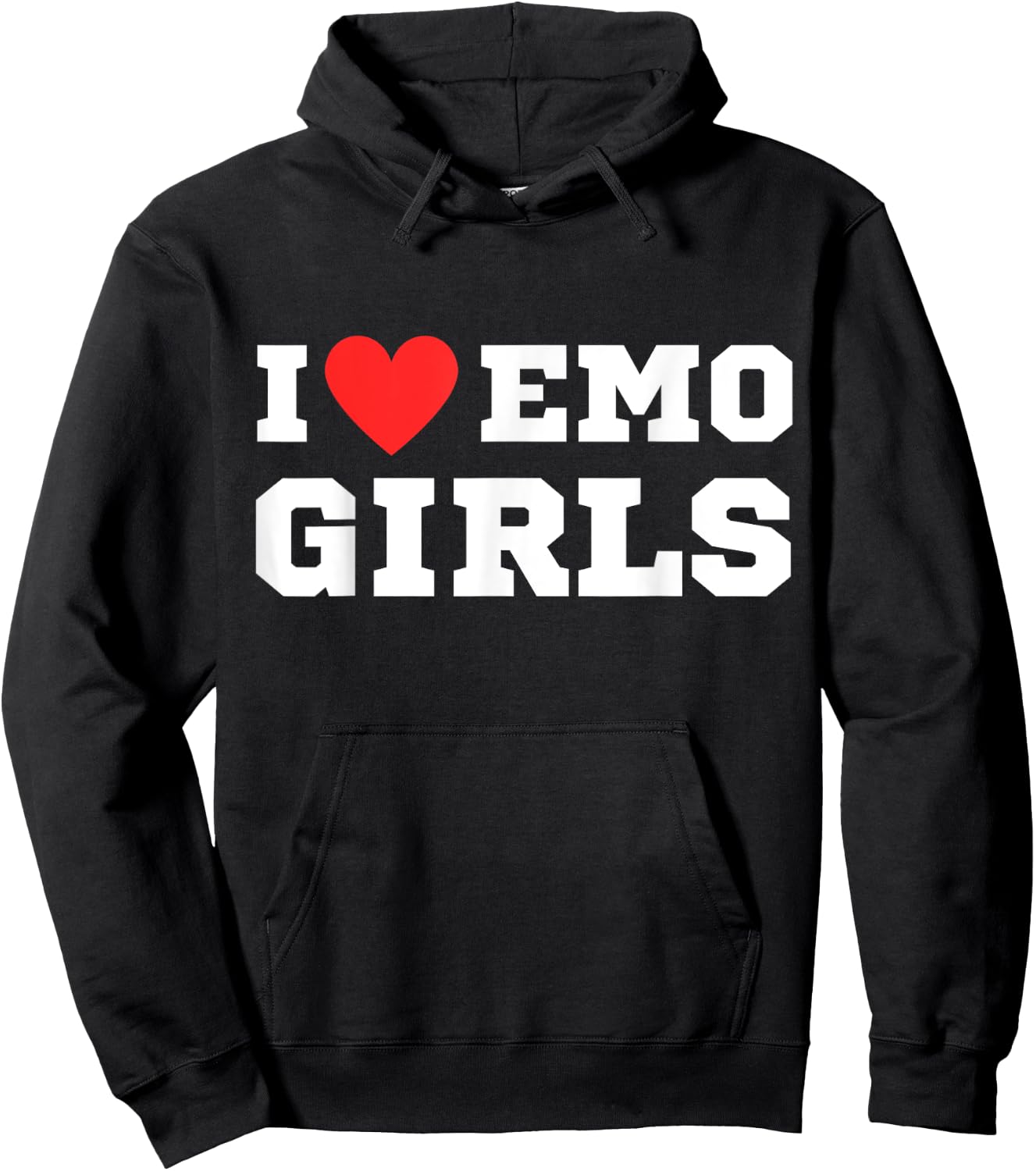 I love emo girls | Emo Hoodie - Hoodie | Black