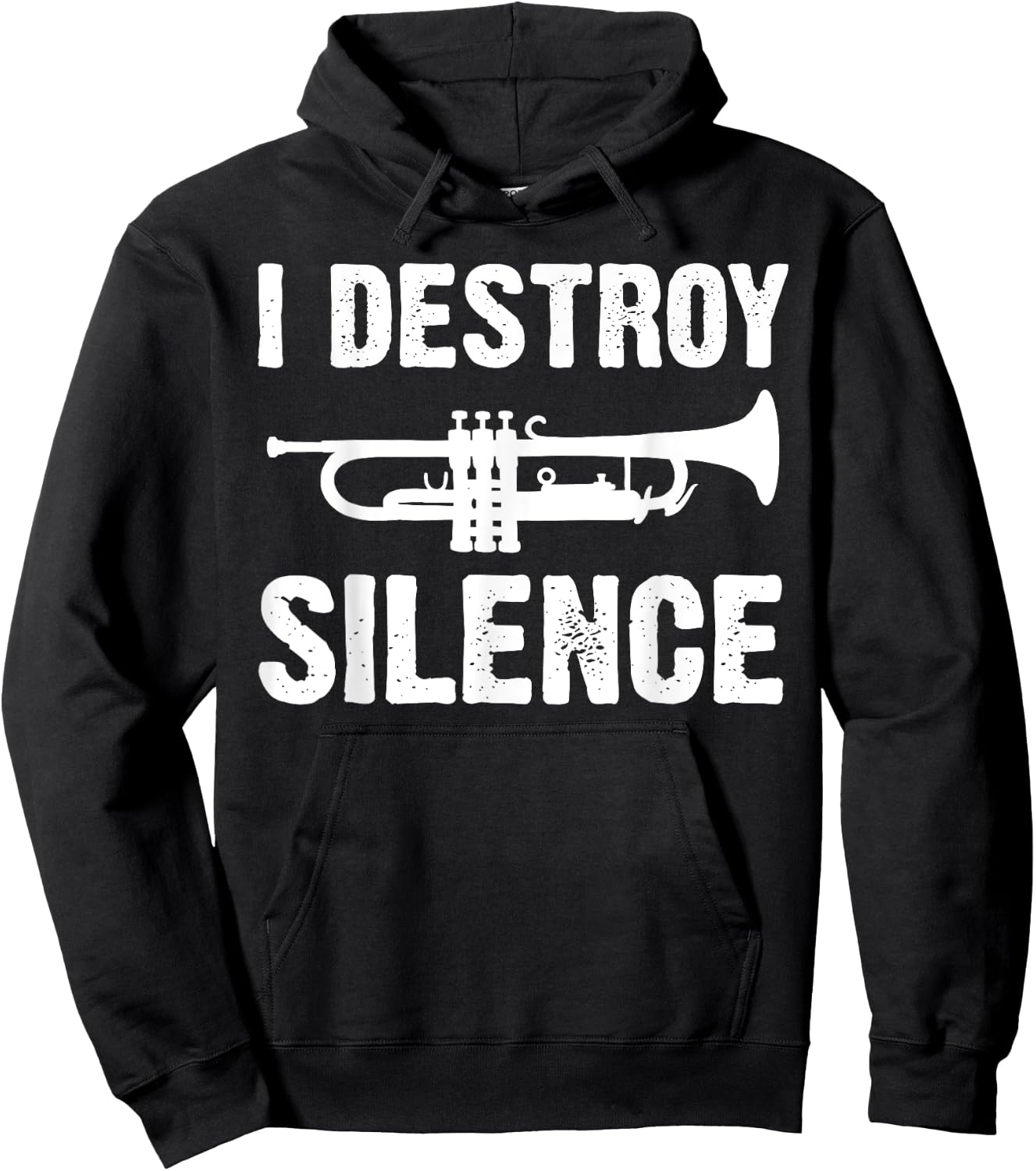 Funny Trumpet Player Art Women Trumpeter Orchestra Hoodie - Hoodie | Black