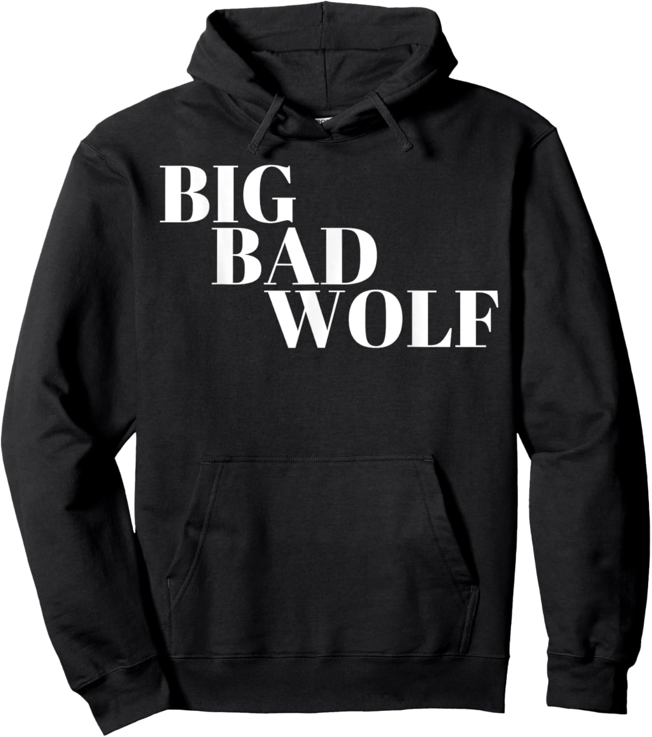 Big Bad Wolf White Hoodie - Hoodie | Black