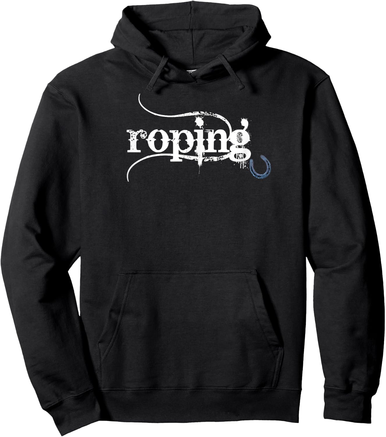 Team Roping Breakaway Roping Horseback Riding Training Retro Hoodie - Hoodie | Black