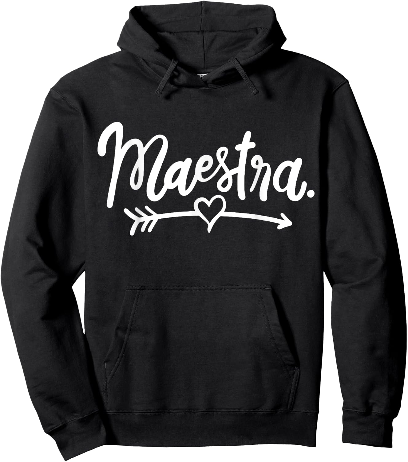 Maestra Spanish Teacher Meastra Women Girls Kids Hoodie - Hoodie | Black