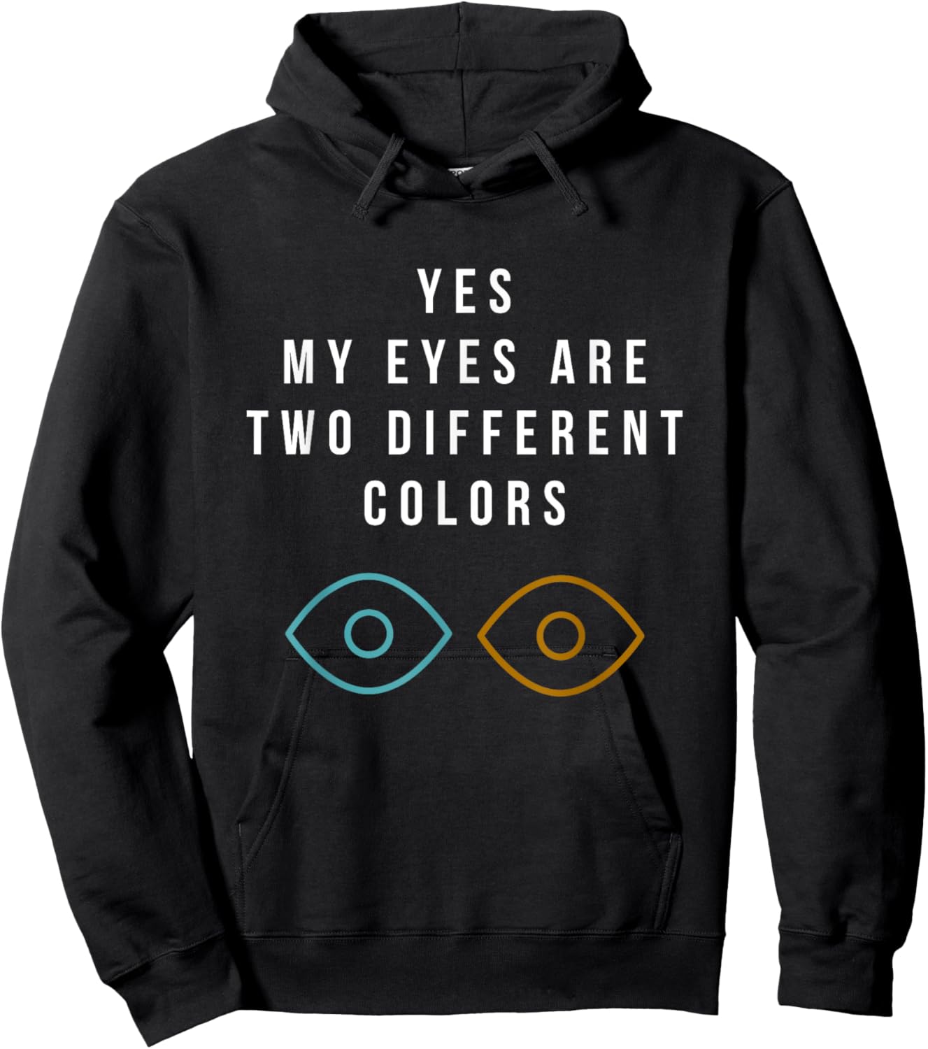 Heterochromia Eyes Different Colored Eyes Day Blue Brown Hoodie - Hoodie | Black