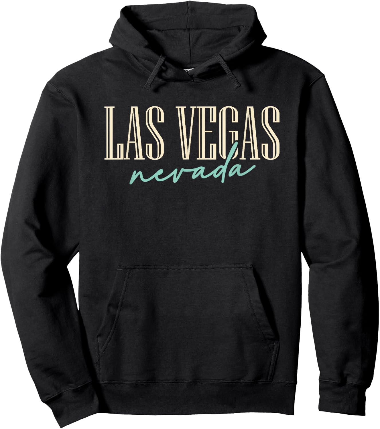 Las Vegas Nevada Vintage Script Text Girls Trip Hoodie - Hoodie | Black