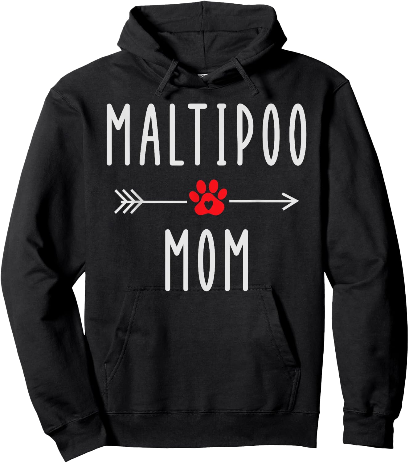 Maltipoo Mom Funny Maltese Dog Lovers Gift Mama Hoodie - Hoodie | Black