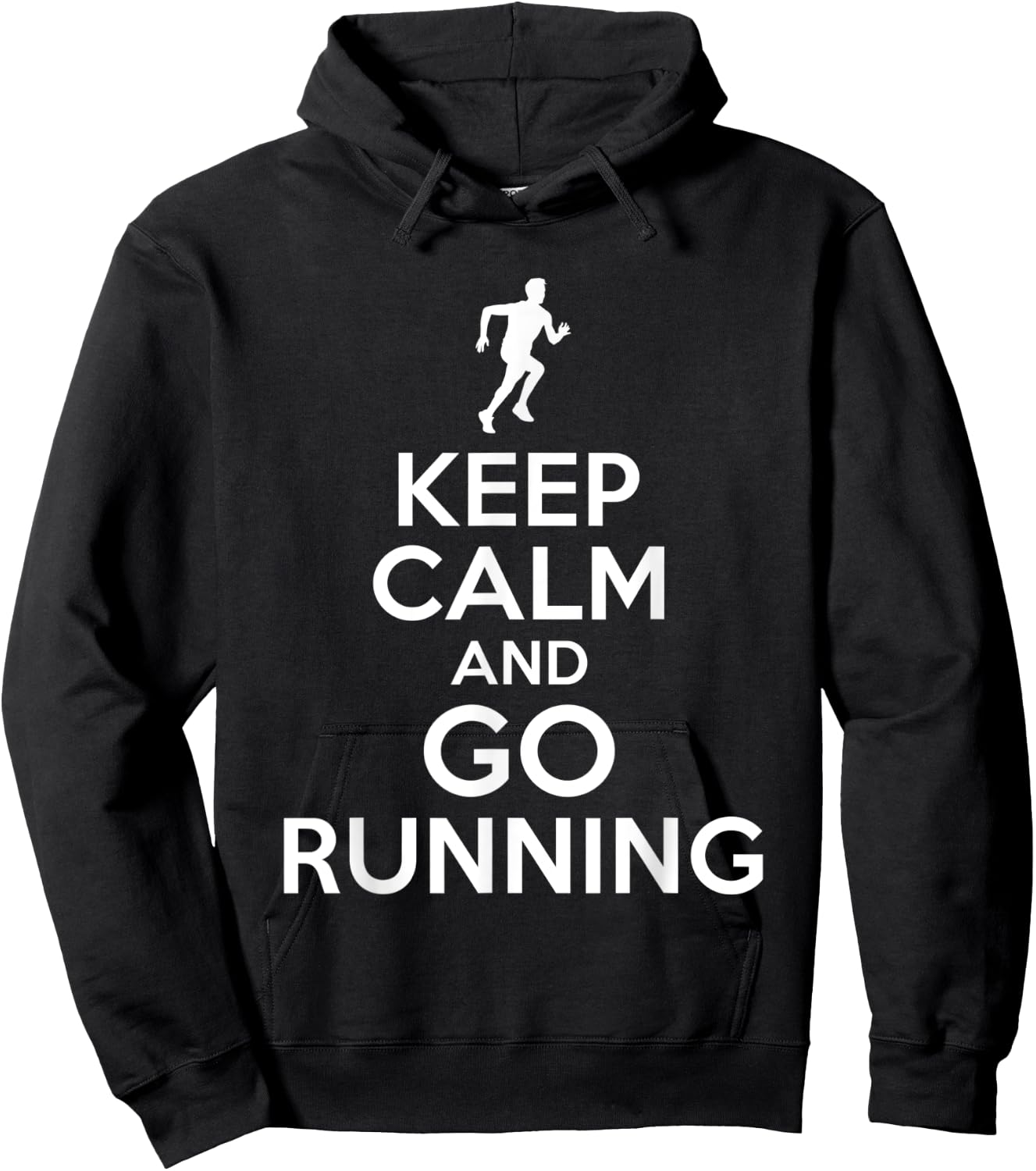 Keep Calm Running - Keep Calm and Go Running Hoodie - Hoodie | Black