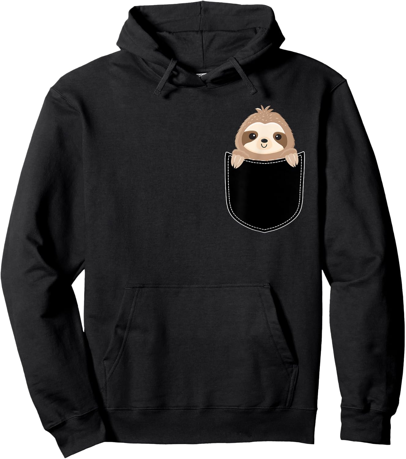 Sloth In A Pocket - Animal Whisperer Biologist Zookeeper Hoodie - Hoodie | Black