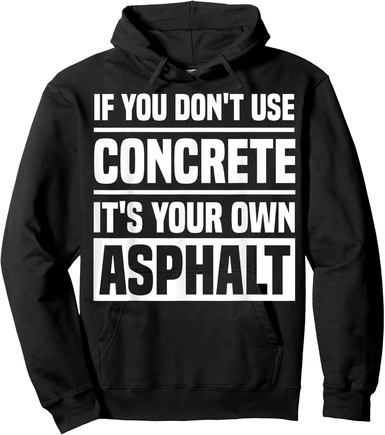 Funny Concrete Asphalt Art Women Concrete Finisher Hoodie - Hoodie | Black