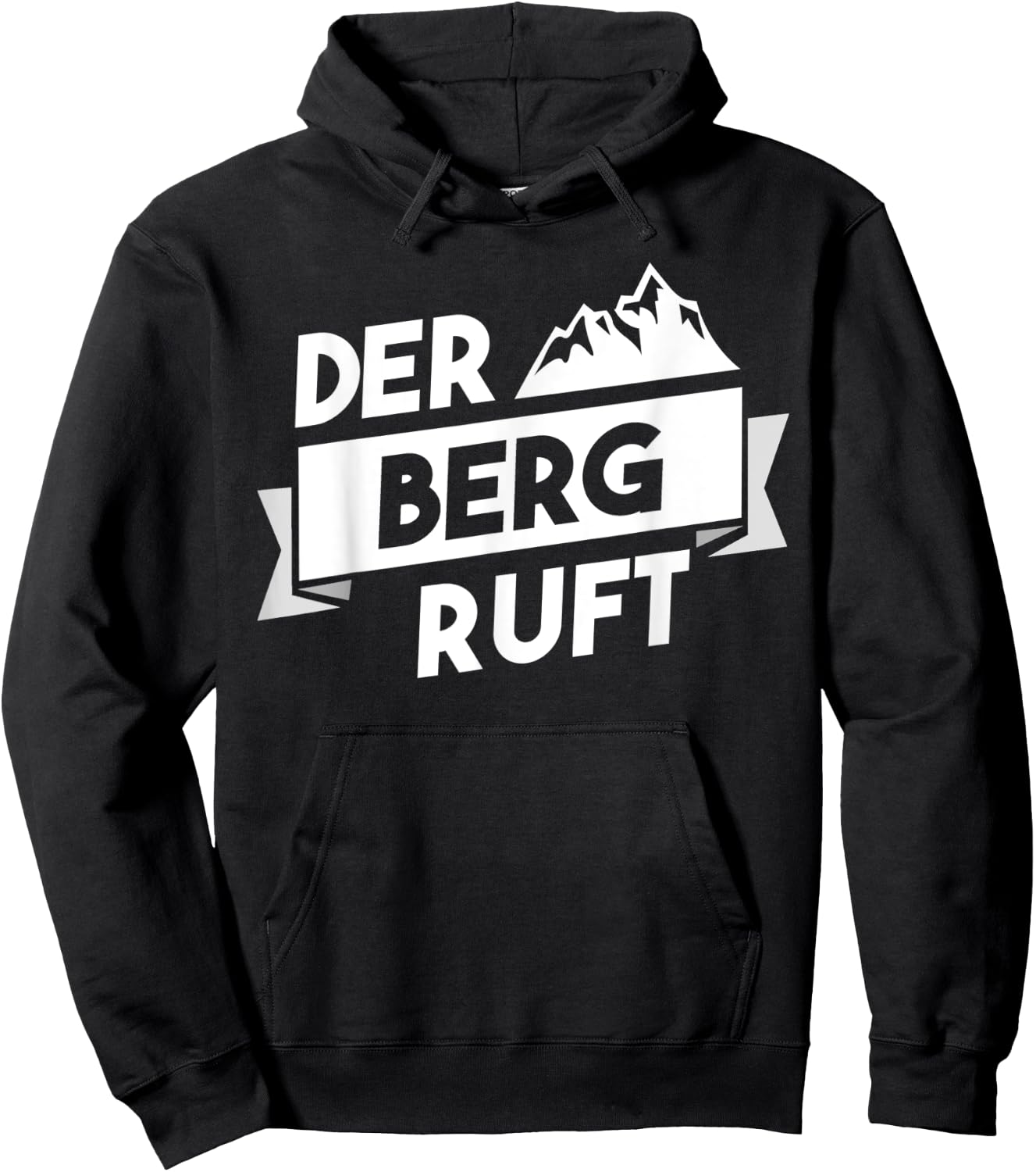 Der Berg ruft - Hiking Climbing Mountaineering Alps Gift Hoodie - Hoodie | Black