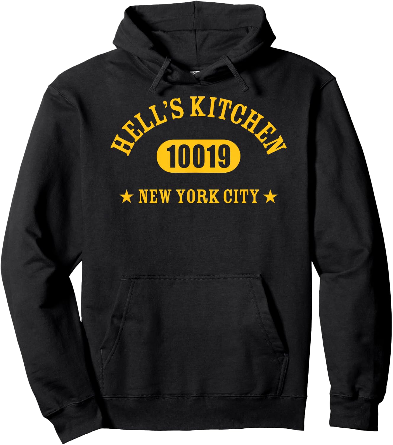 HELL’S KITCHEN 10019 NEW YORK CITY / NYC Athletic Design Hoodie - Hoodie | Black