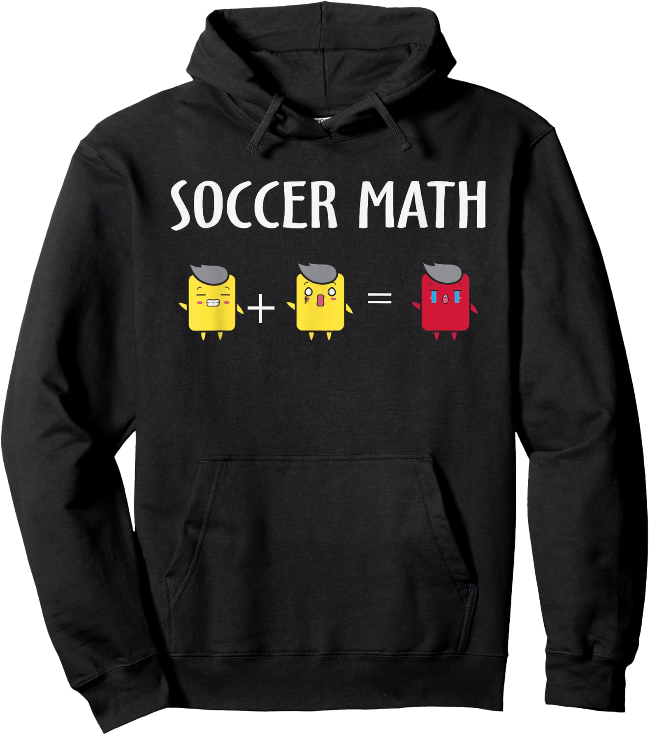 Soccer Math Funny Card Penalty, Funny Soccer Hoodie - Hoodie | Black