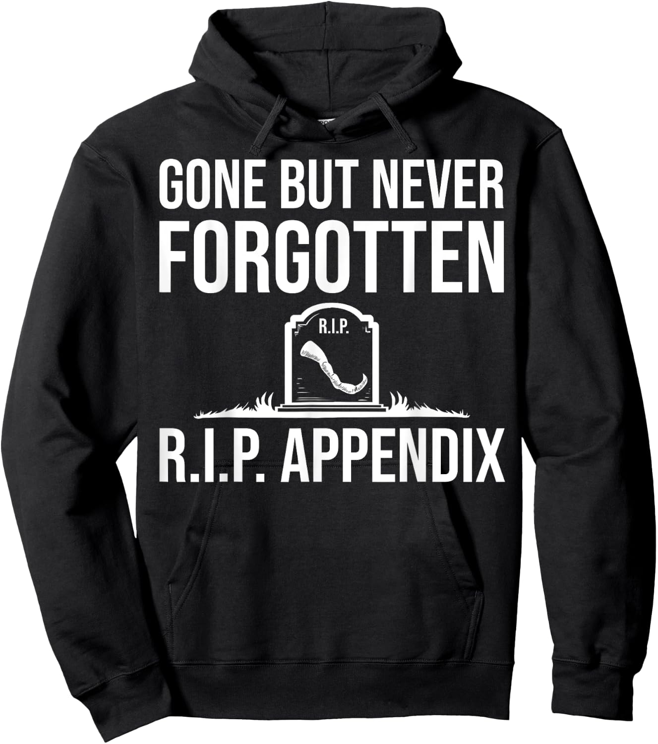 Funny Appendix Designs Women Post Appendectomy Lover Hoodie - Hoodie | Black